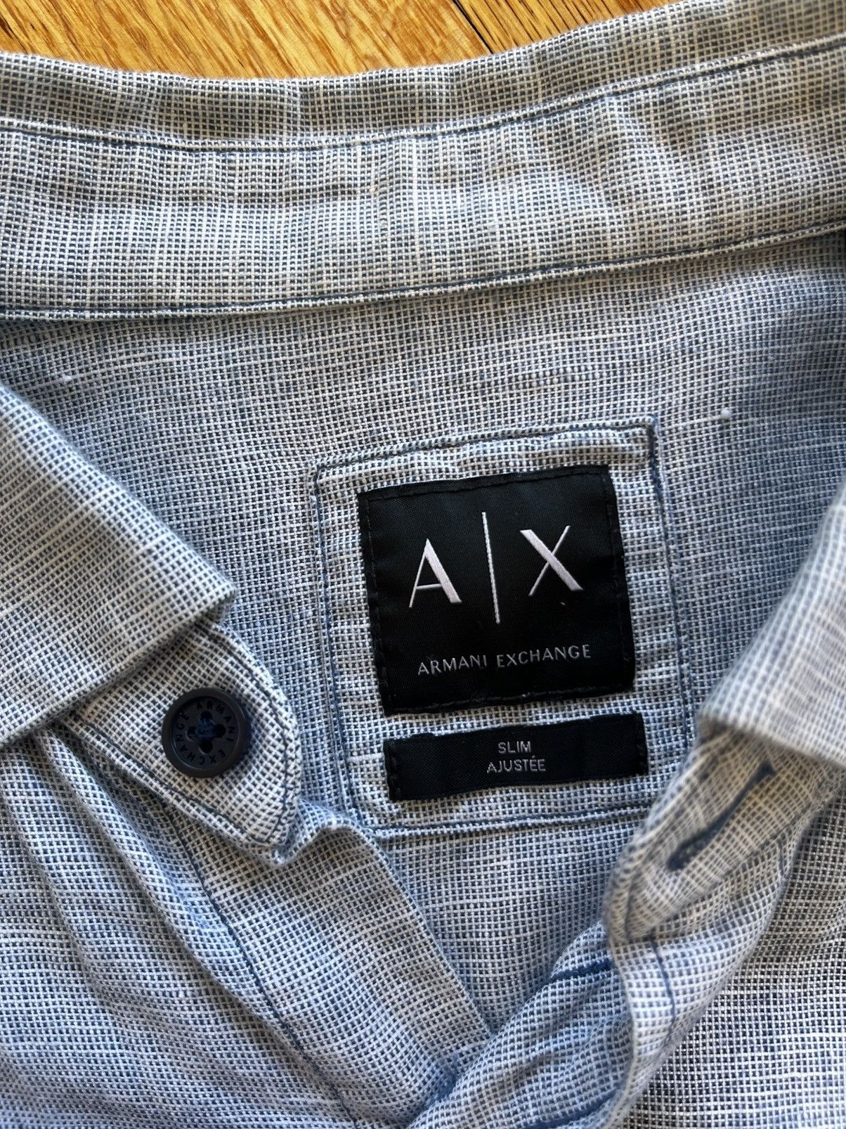 Armani Exchange Vintage Armani Exchange Button Up Size US L / EU 52-54 / 3 - 3 Thumbnail