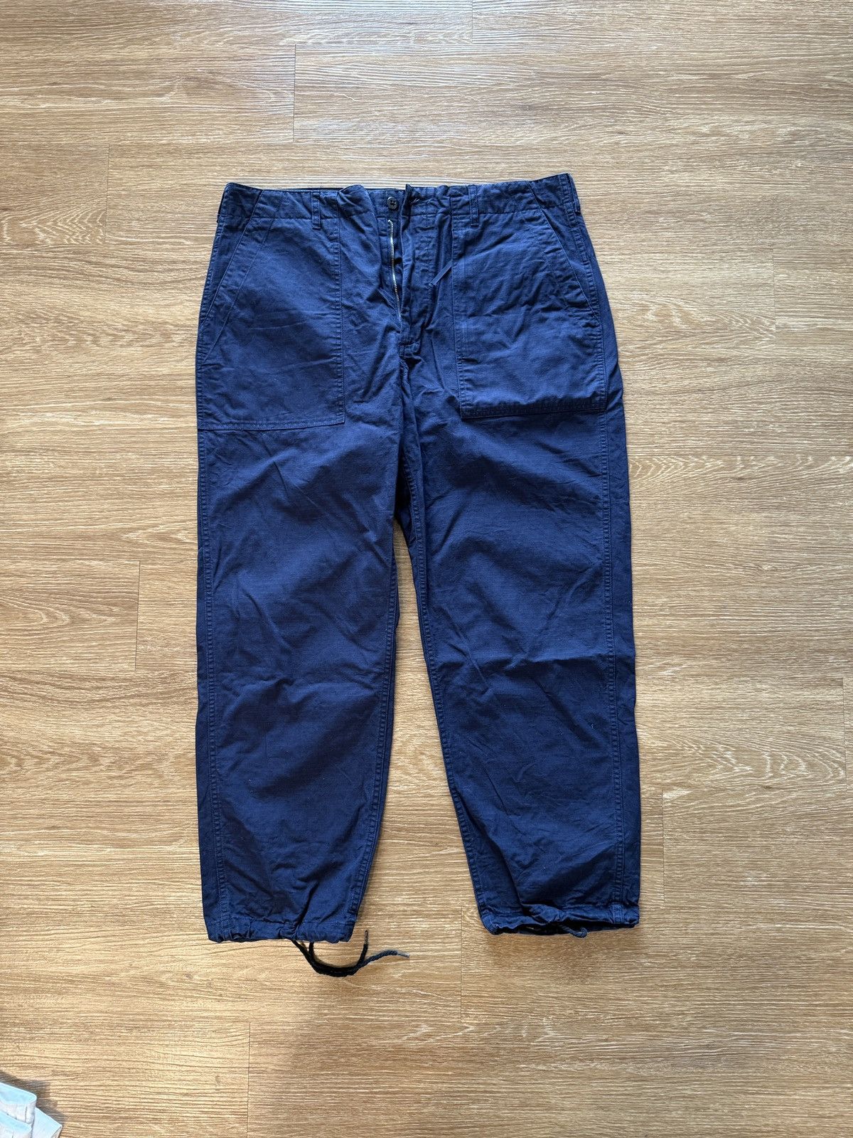 Engineered Garments Navy Ripstop Fatigue pants