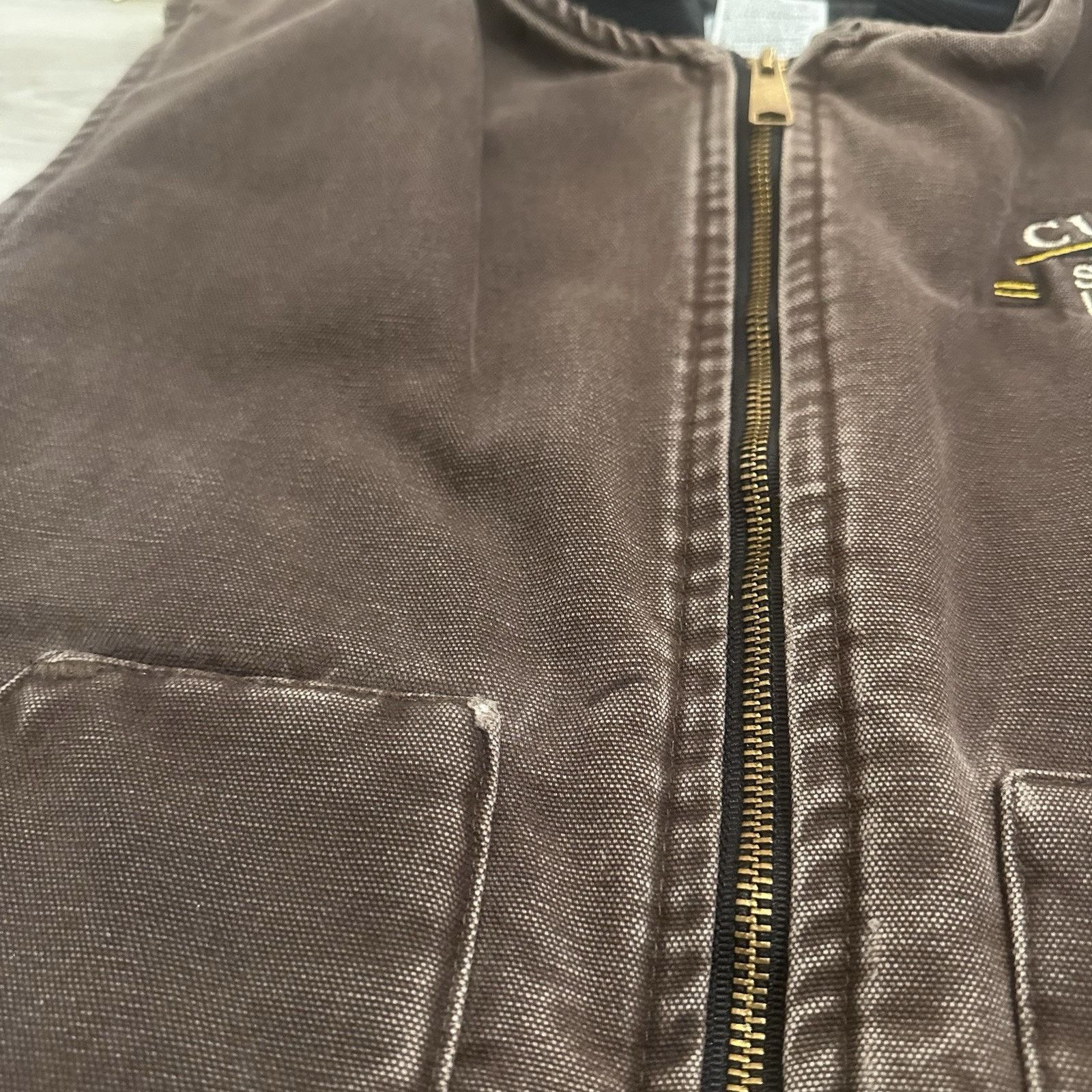 Carhartt VTG 90s Carhartt Duck Vest Mens XL Union USA Brown Quilted Size US XL / EU 56 / 4 - 13 Thumbnail