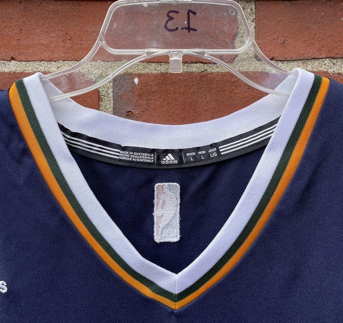 Adidas Utah Jazz NBA Adidas Men's Blue #20 Gordon Hayward Jersey Size US L / EU 52-54 / 3 - 2 Thumbnail
