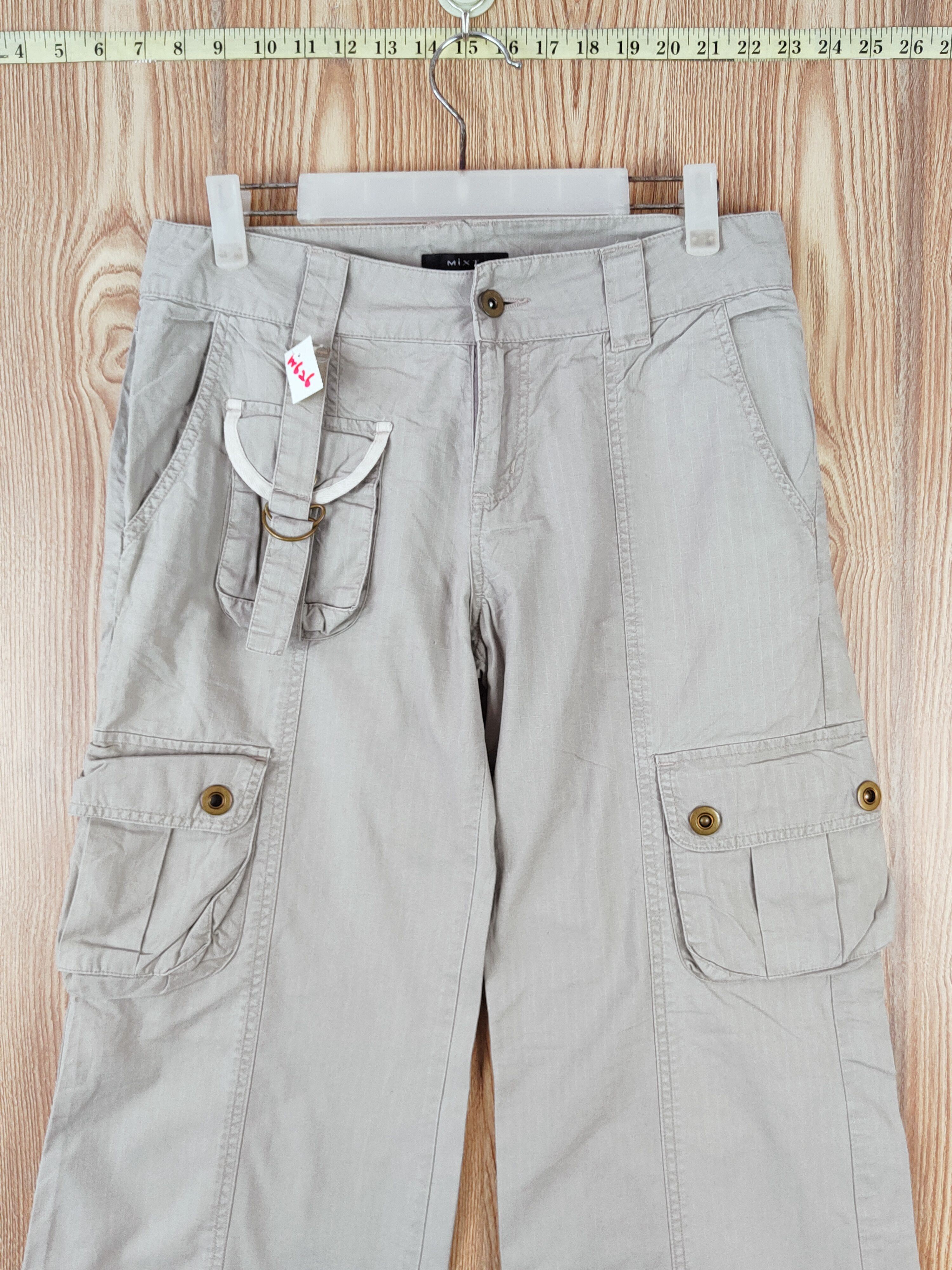 Japanese Brand Mixt Gray Multipocket Tactical Cargo Pants #W626 Size 28" / US 6 / IT 42 - 2 Thumbnail
