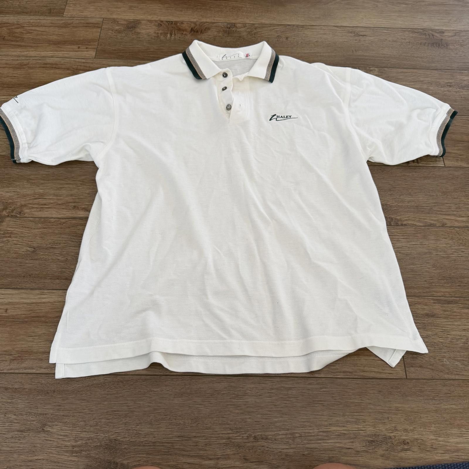 Other Vintage 80s 90s Haley White Polo Shirt Preppy Size US XL / EU 56 / 4 - 1 Thumbnail
