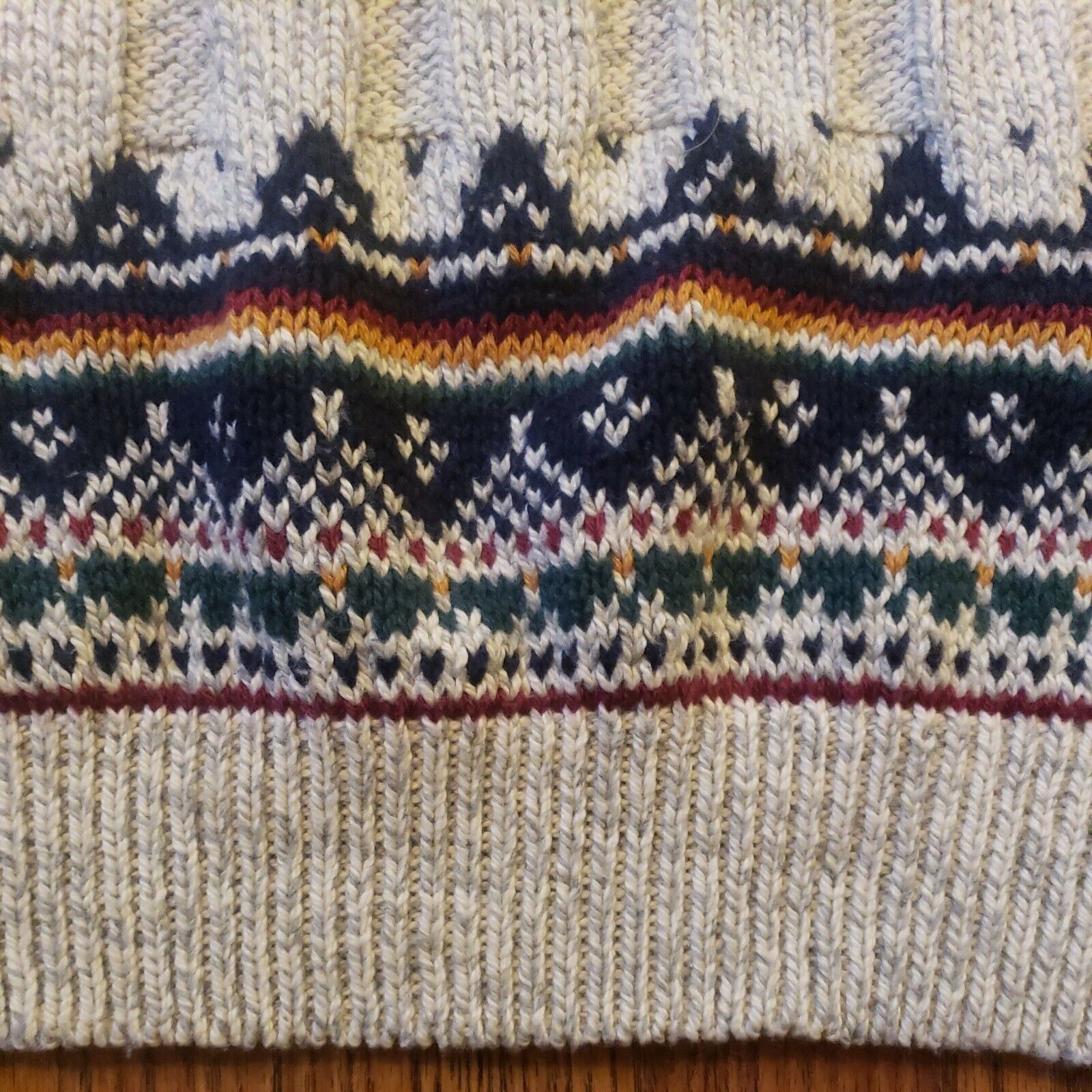 Other Vtg Fair Isle Ski Sweater Mens L USA Made Nordic Cotton Crew Size US L / EU 52-54 / 3 - 6 Thumbnail