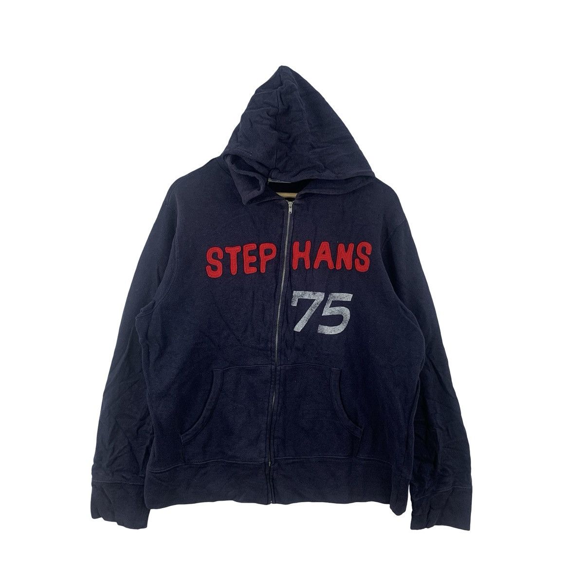 Vintage Vintage STEP HANS 75 Zip-Up Hoodie Embroidered Logo Size US M / EU 48-50 / 2 - 1 Thumbnail