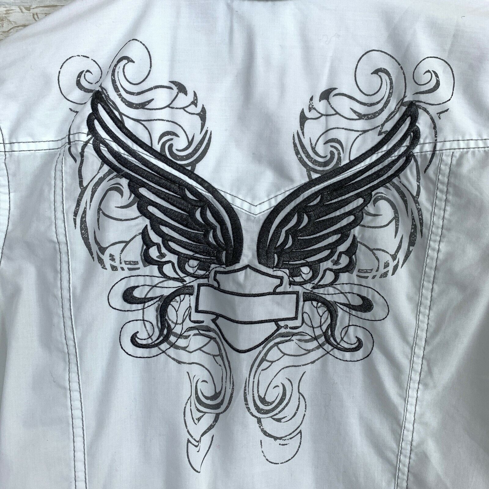 Harley Davidson Harley Davidson Embroidered Wings Logo Button Down Shirt M Size M / US 6-8 / IT 42-44 - 7 Thumbnail