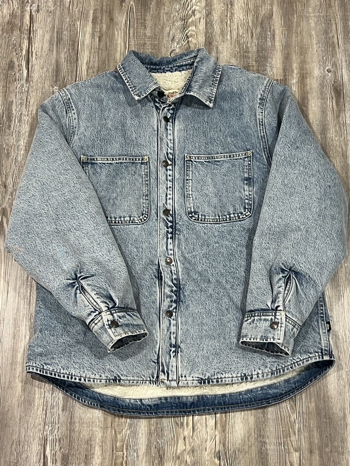 Stussy Stussy Workwear Sherpa Lined Denim Jacket | Grailed