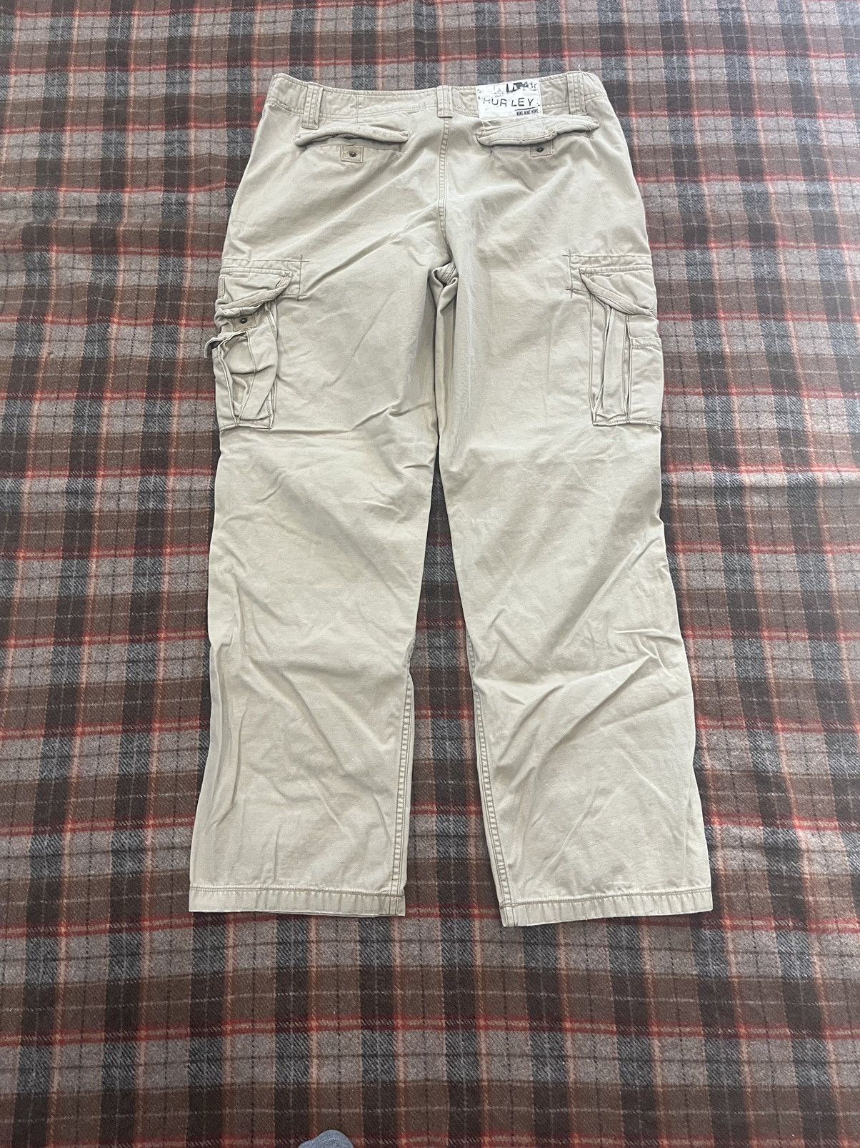 Hurley × Oakley × Vintage Vintage 90’s Hurley Cotton extra Cargo pants , trousers Size US 37 - 7 Thumbnail