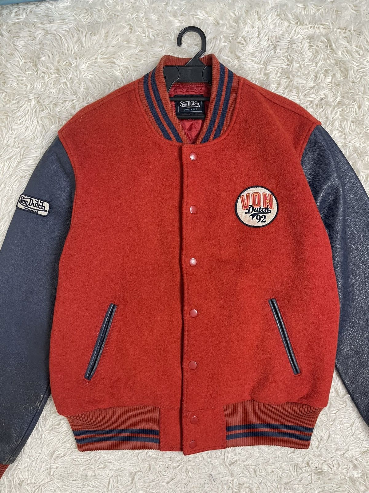 Von Dutch Von Dutch Lambskin/wool Varsity Jacket embroidery Size US XL / EU 56 / 4 - 6 Thumbnail