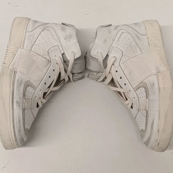 Valentino Valentino Men's Distressed Mid Calfskin VL7N Sneakers EU43.5 Size US 10.5 / EU 43-44 - 4 Thumbnail
