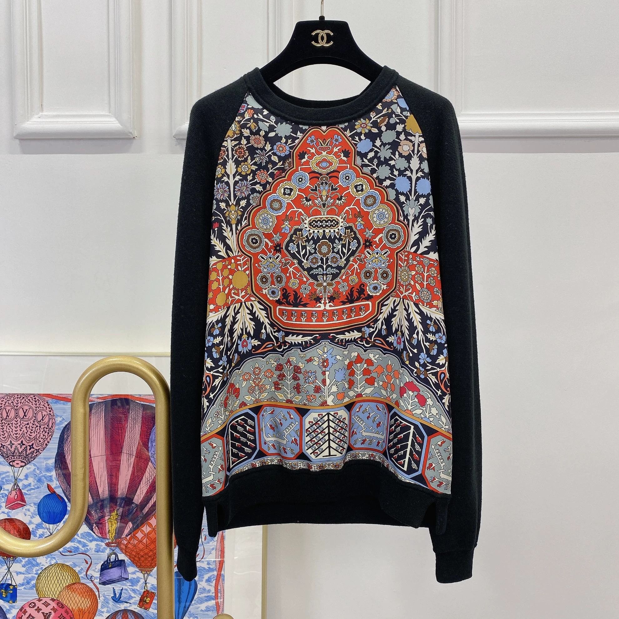Hermes Hermès floral crewnneck sweater 36 Size XS / US 0-2 / IT 36-38 - 1 Thumbnail