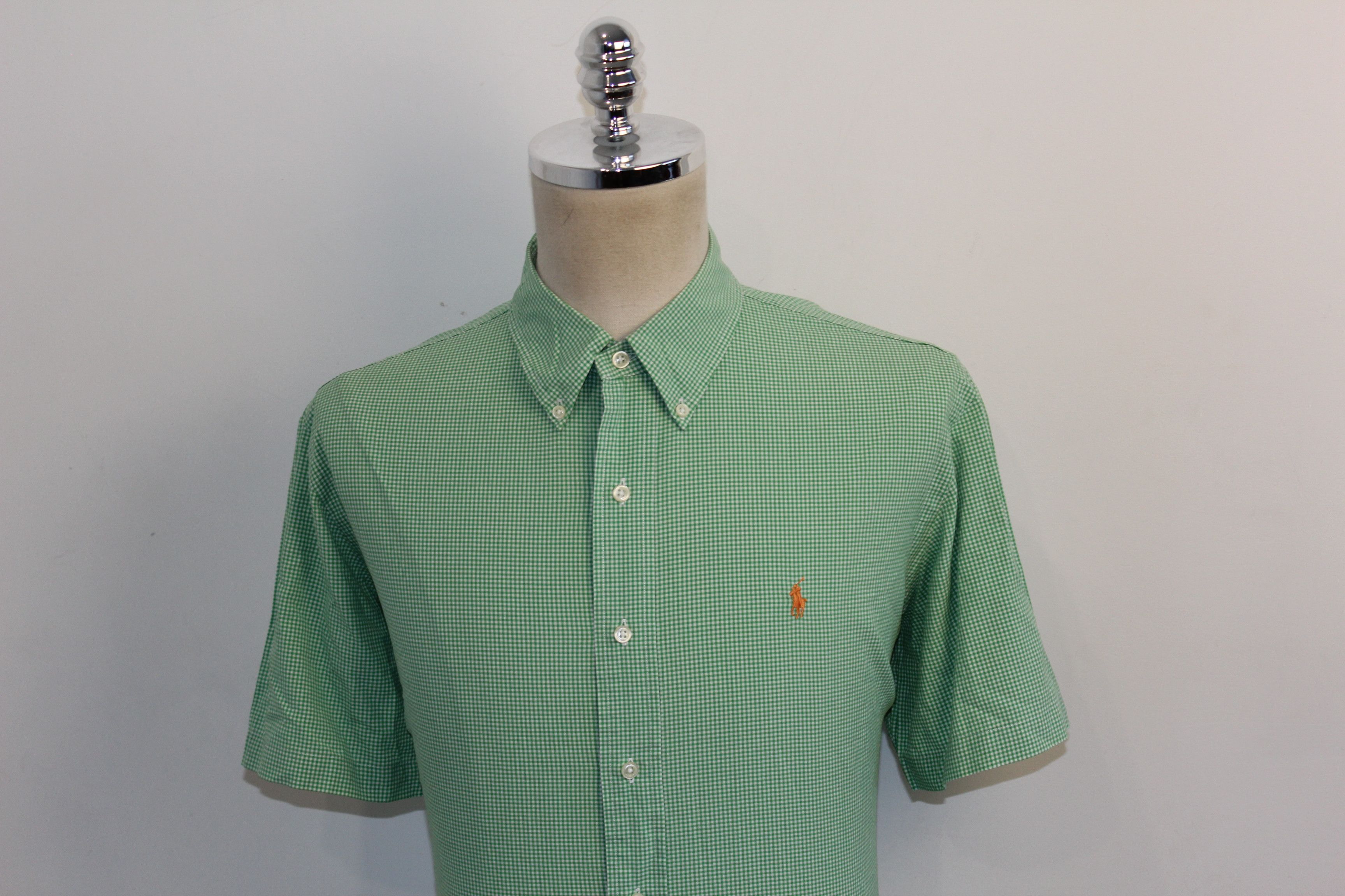 Polo Ralph Lauren RALPH LAUREN Short Sleeve Green Check Shirt Size US XL / EU 56 / 4 - 4 Thumbnail