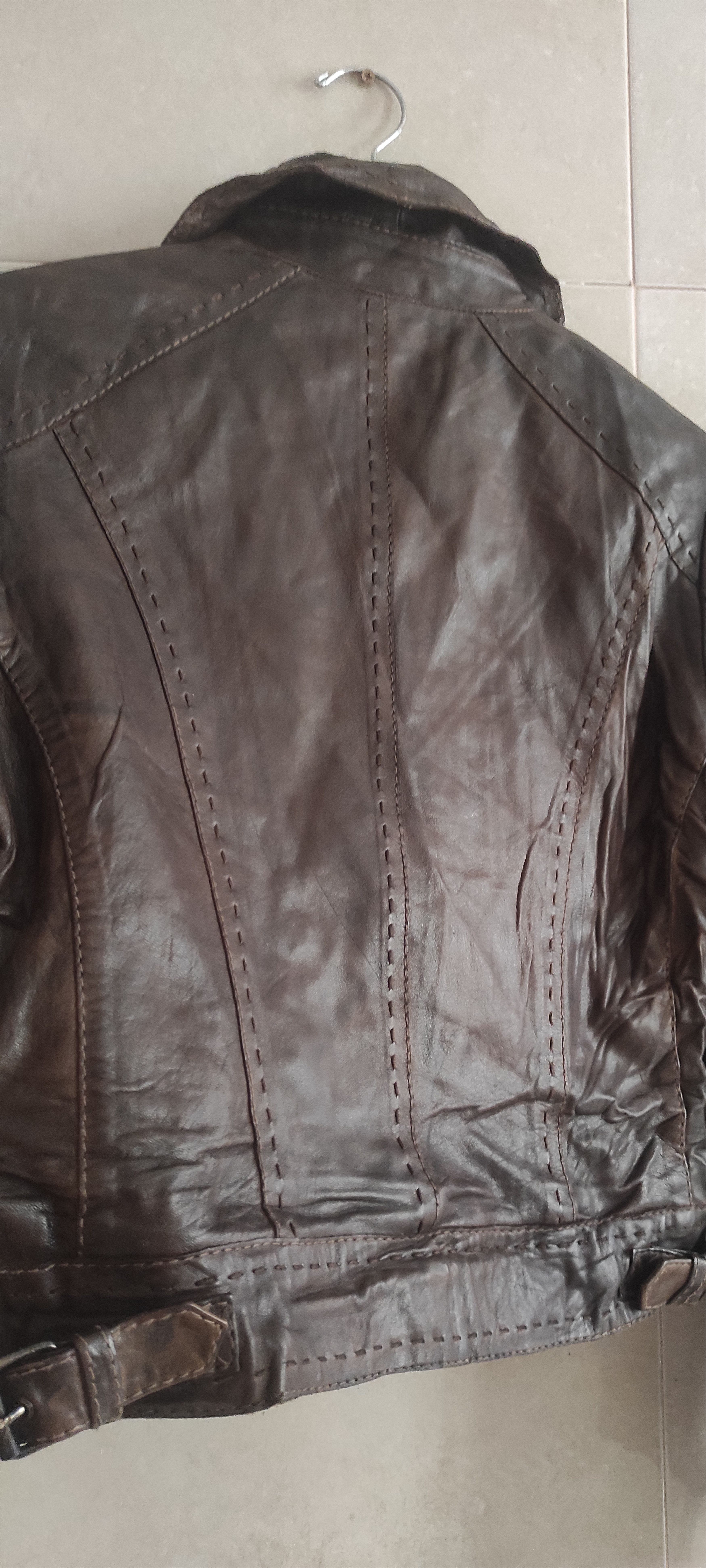 Genuine Leather Claudia Strater Genuine Soft Leather Biker Jacket Brown Size S / US 4 / IT 40 - 19 Thumbnail