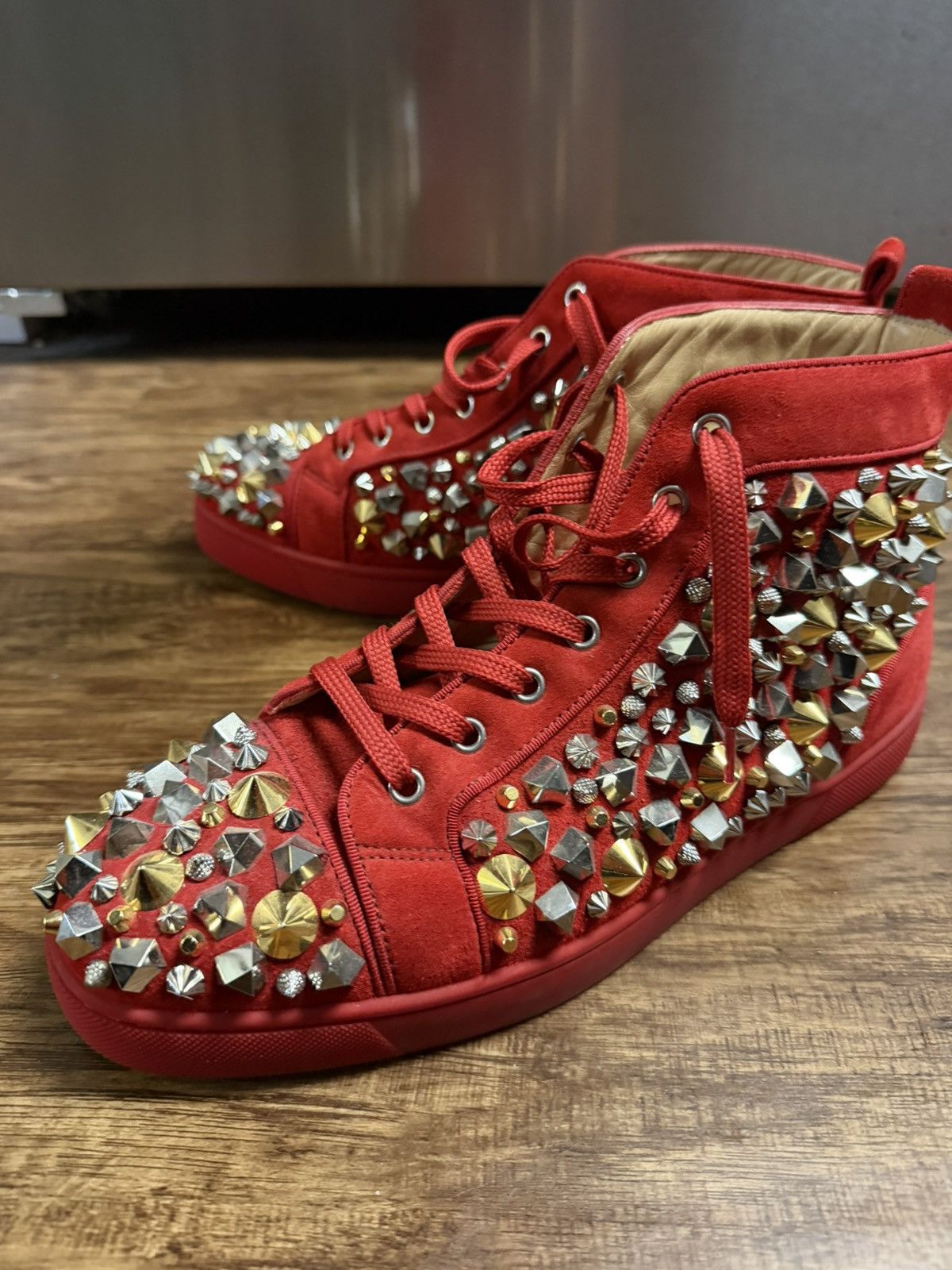 Christian Louboutin Christian Louboutins- mix flat veau velours/gg Size US 9 / EU 42 - 4 Thumbnail