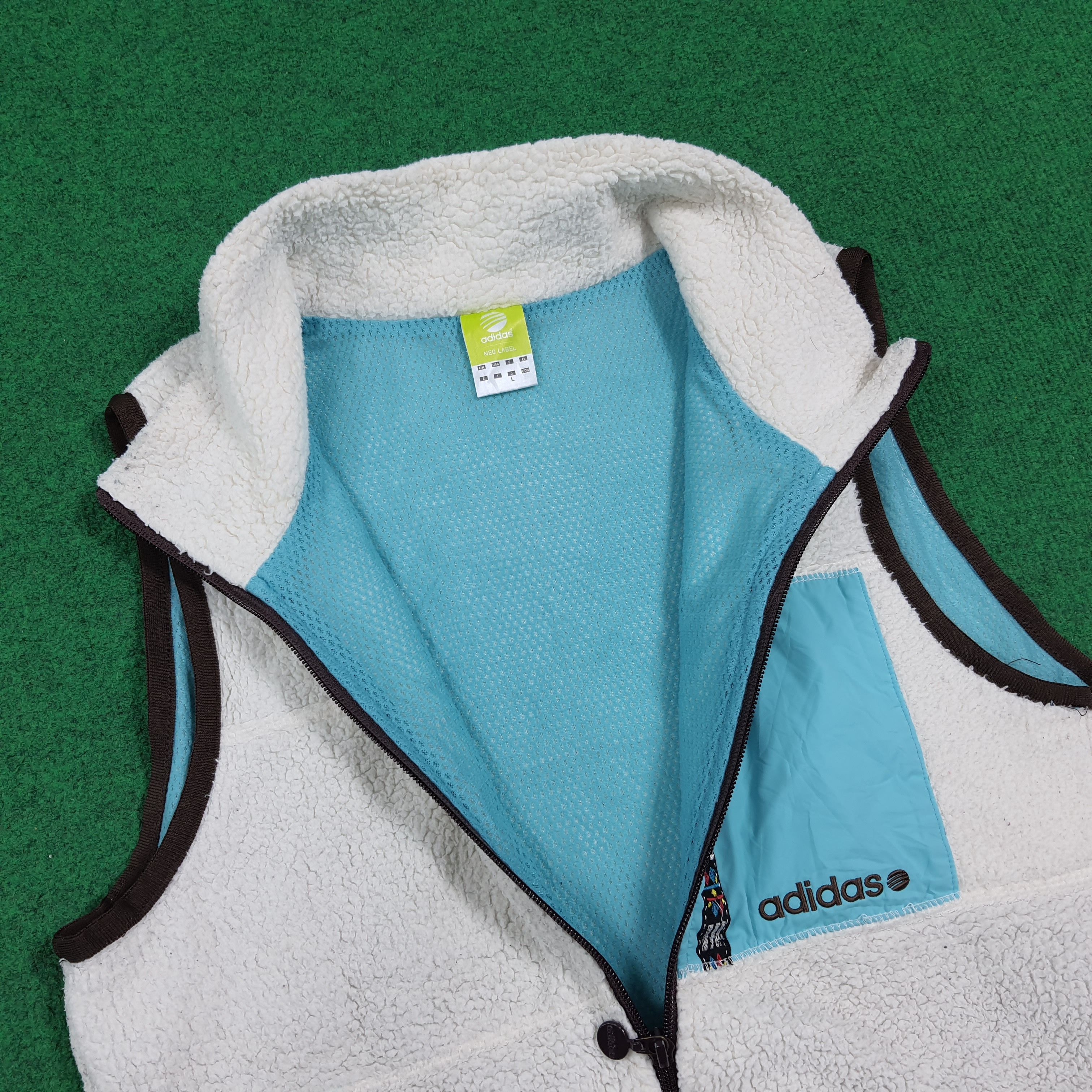 Adidas Vintage Adidas Neo Fleece Vests Custom Yohji Logo C282N26 Size US XS / EU 42 / 0 - 5 Thumbnail