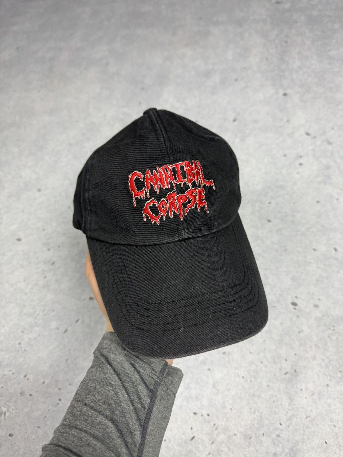 Band Tees Vintage Cannibal Corpse Faded Black Metal Cap Size ONE SIZE - 2 Thumbnail