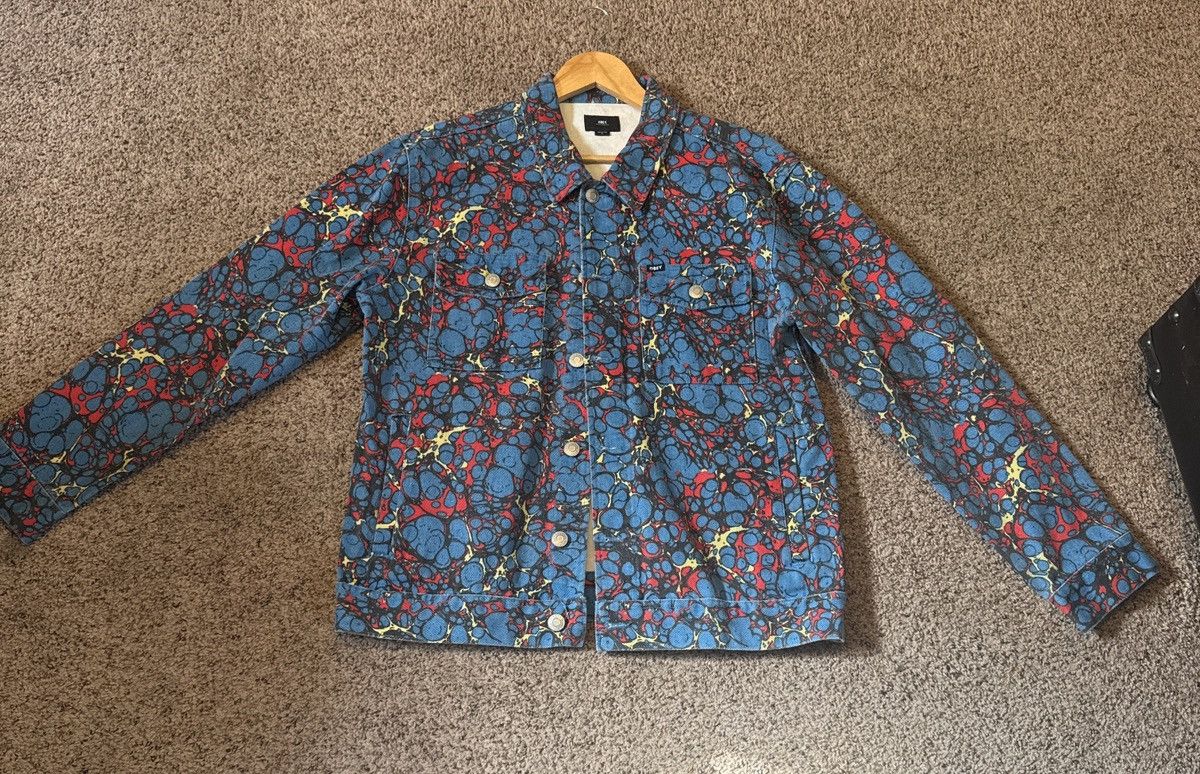 Obey Obey Crush Denim Jean Jacket Size US L / EU 52-54 / 3 - 2 Thumbnail