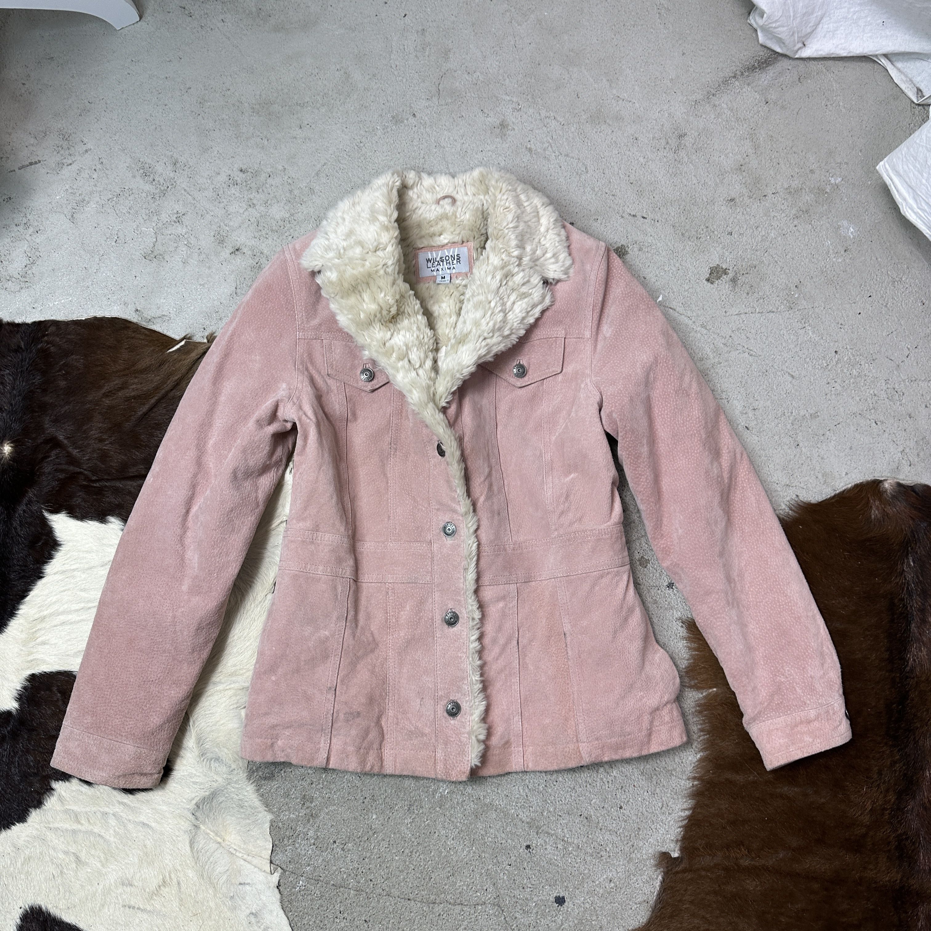 Vintage Vintage Leather Baby Pink NYC Girl Style Jacket Y2K Size M / US 6-8 / IT 42-44 - 5 Thumbnail