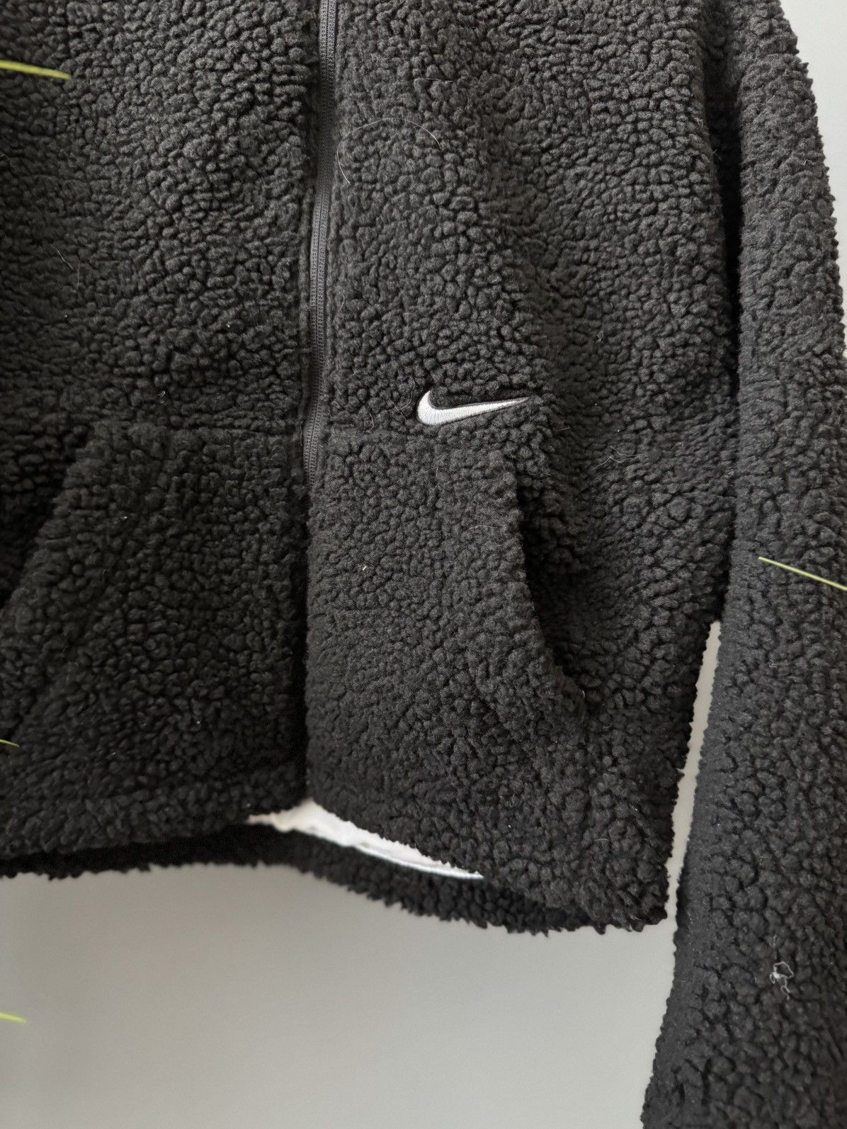 Nike Nike teddy crop jacket bog swoosh Size M / US 6-8 / IT 42-44 - 2 Thumbnail