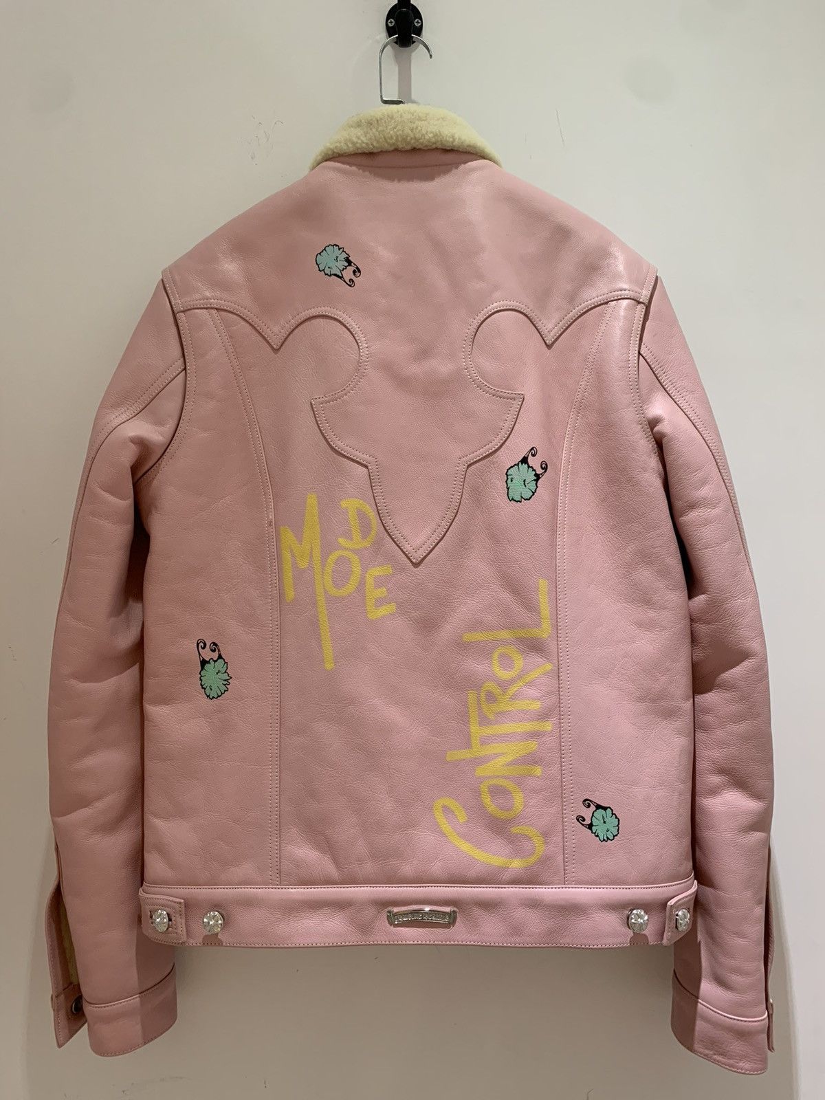 Chrome Hearts Matty boy 1 of 1 pink shearling leather jacket Size US L / EU 52-54 / 3 - 2 Thumbnail