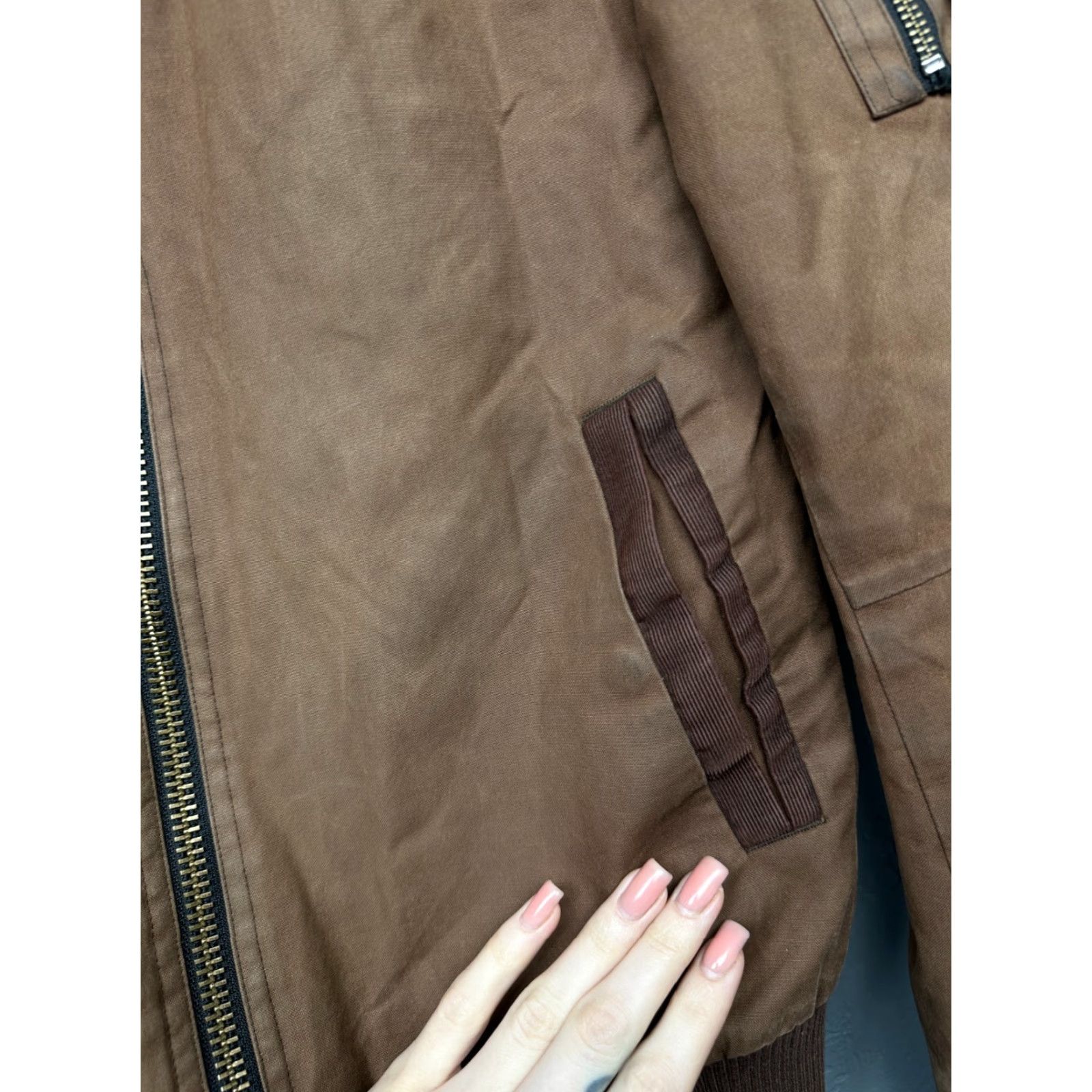 Allsaints AllSaints Kensai Bomber Jacket Mens S Brown Zip Zipper Jacket Brand: AllSaints, Style: Bomber Jacket, Type: Jacket, Department: Men Size US S / EU 44-46 / 1 - 7 Thumbnail
