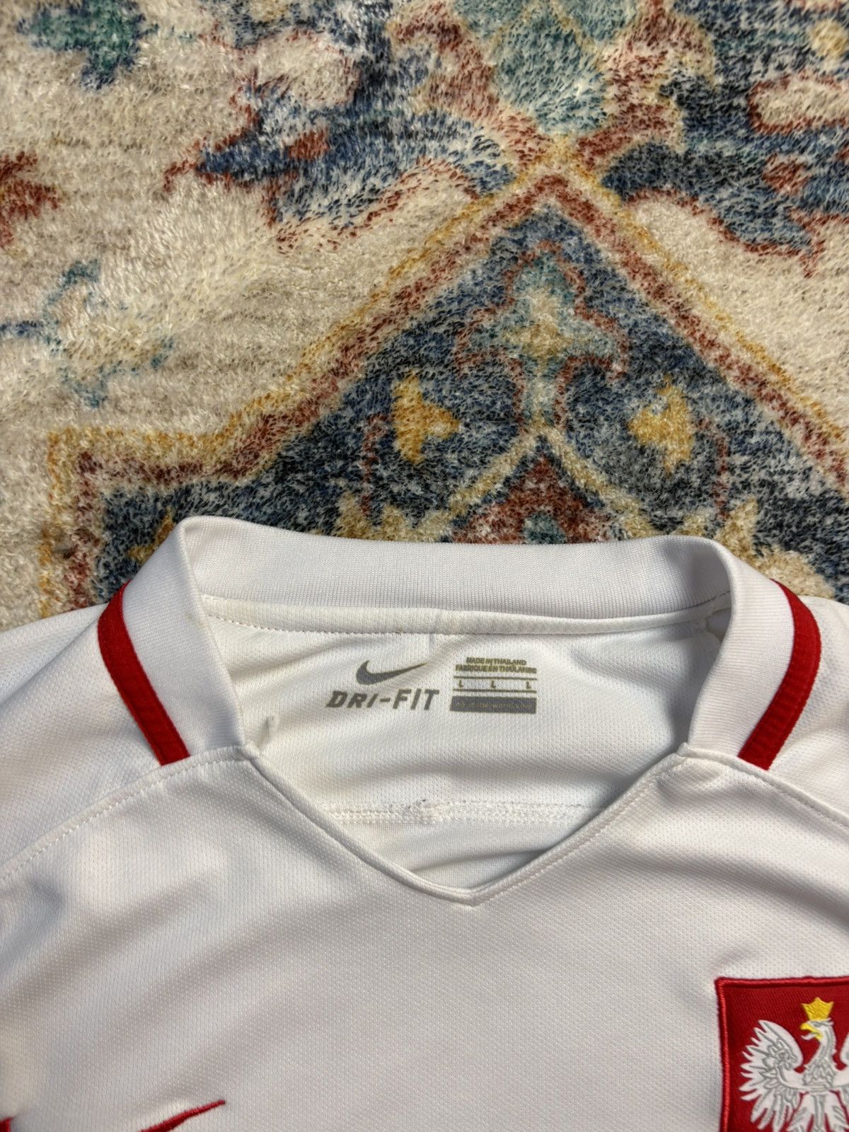 Nike Nike Poland Soccer Jersey Large Size US L / EU 52-54 / 3 - 3 Thumbnail