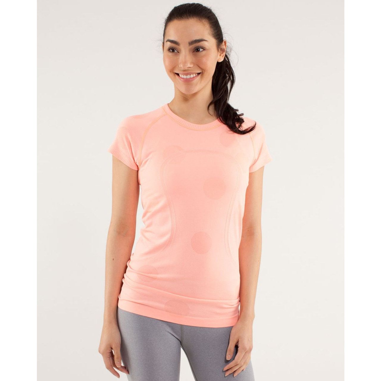 Lululemon Lululemon Run: Swiftly Tech Short Sleeve in Pop Orange Dot 4 Size S / US 4 / IT 40 - 1 Thumbnail