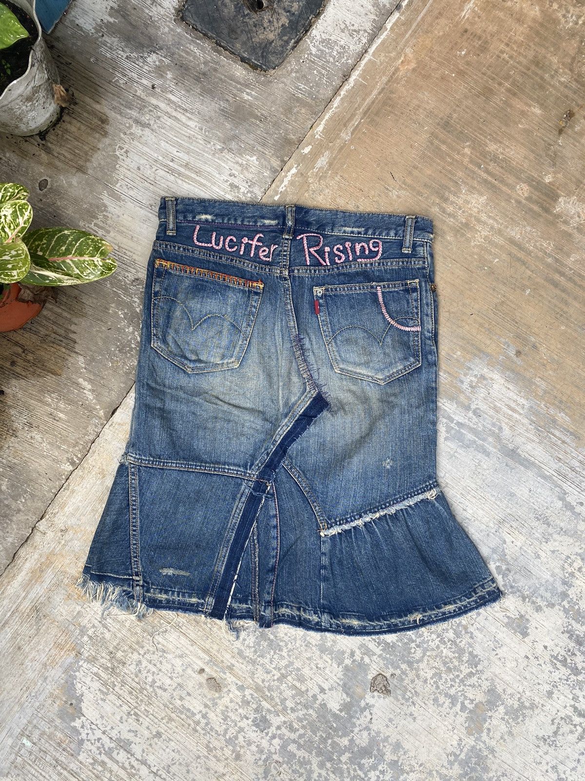 Hysteric Glamour Vintage Hysteric Glamour Patchwork Skirt Size 30" / US 8 / IT 44 - 2 Thumbnail