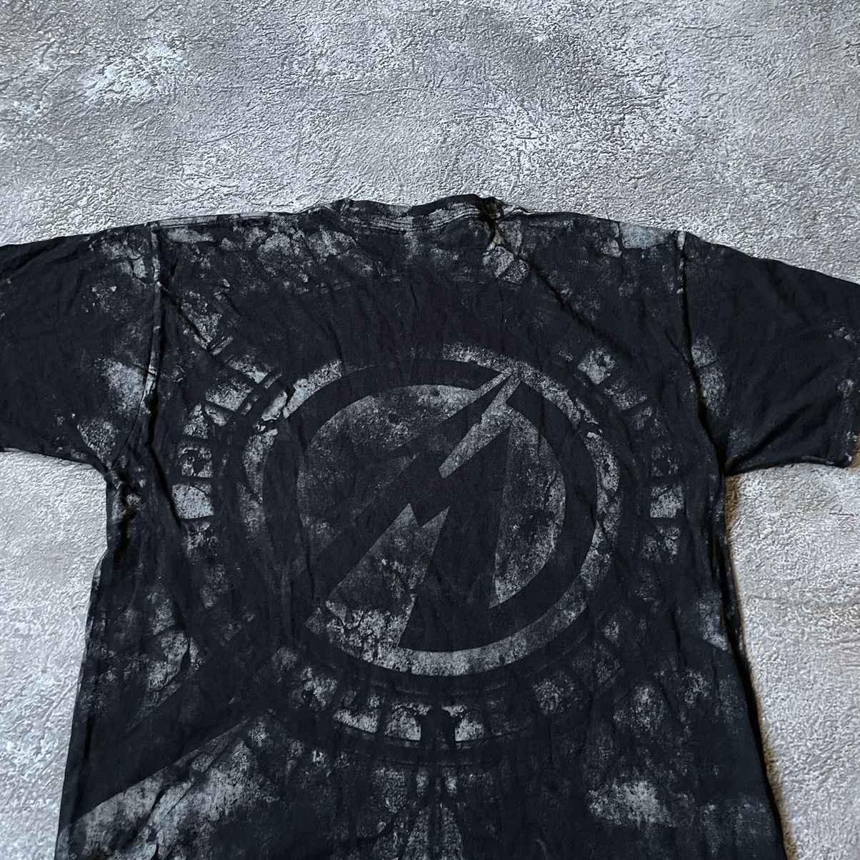 Band Tees Vintage 00s METALLICA BAND PUNK GOTH FACE ABSTRACT HORROR Size US L / EU 52-54 / 3 - 7 Thumbnail