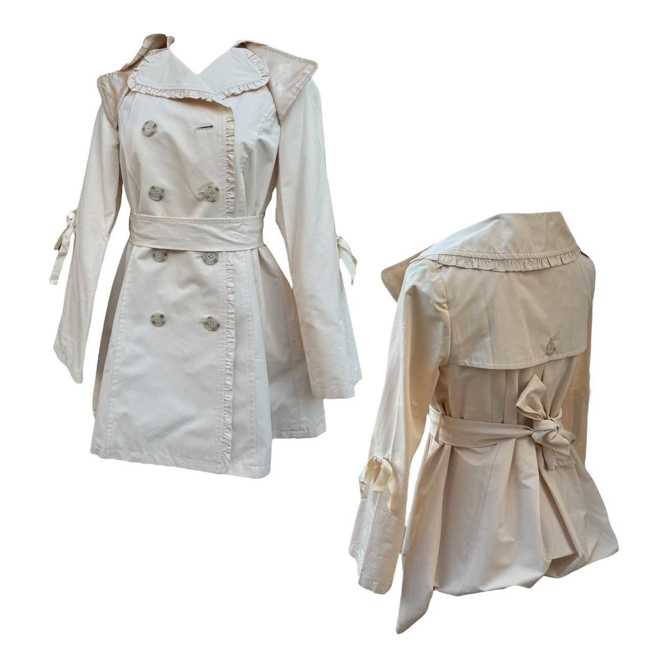 Japanese Brand ribbon trench coat Size S / US 4 / IT 40 - 4 Thumbnail