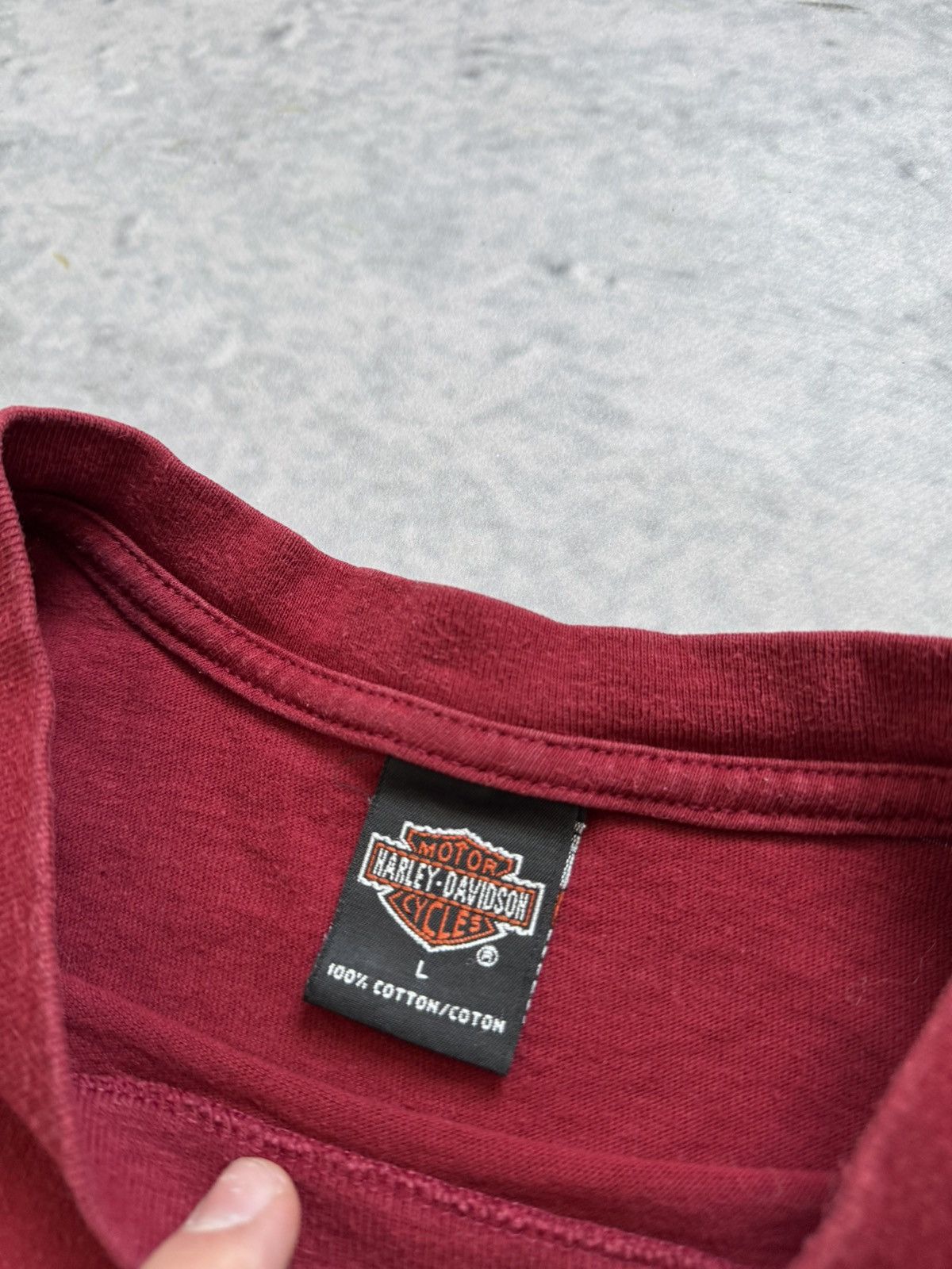 Vintage 00s Harley Davidson red California big logo size L Size US L / EU 52-54 / 3 - 4 Thumbnail