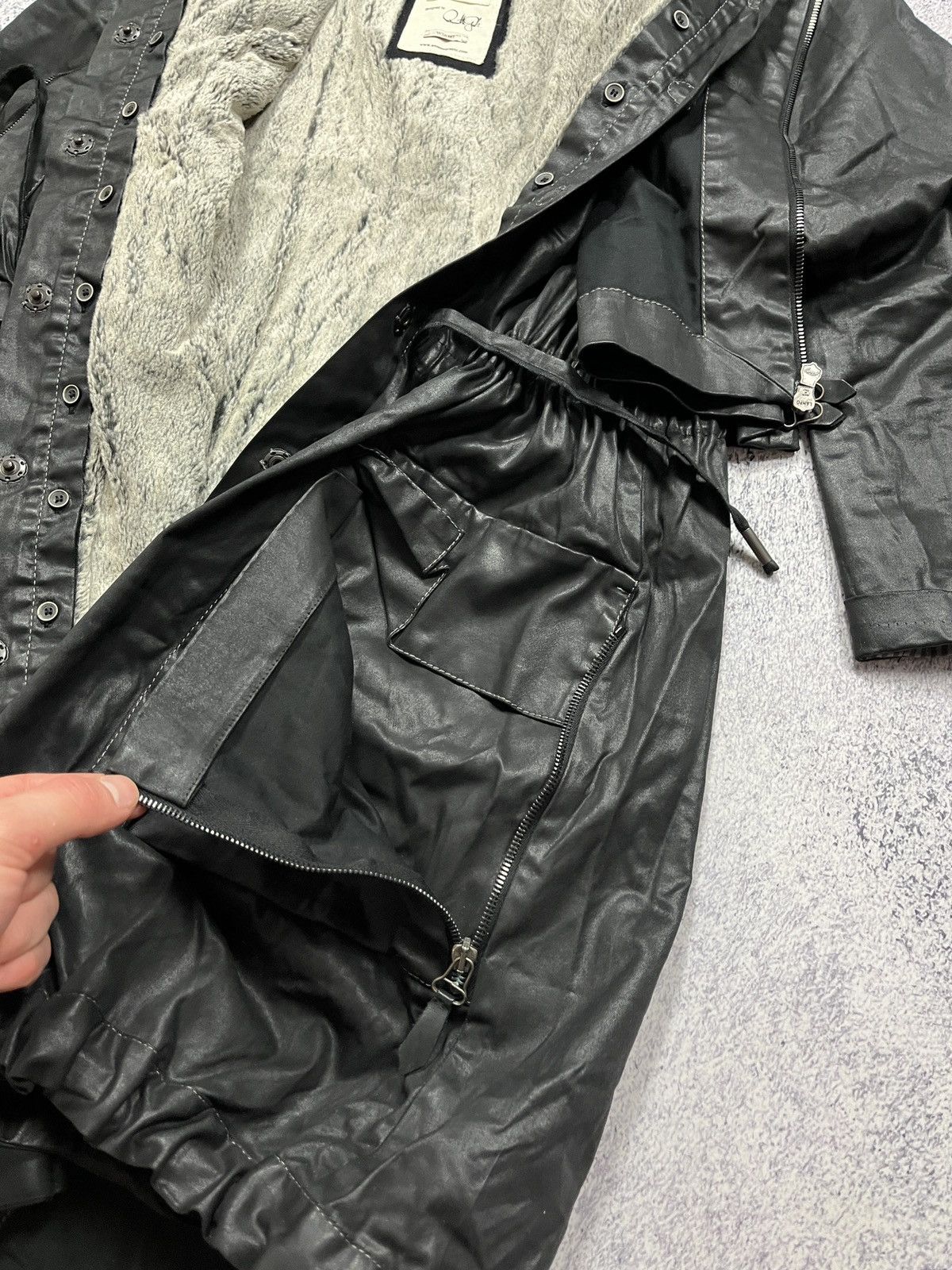 Annette Gortz × Japanese Brand Annette Gortz Avant Garde Zipped Trench Winter Jacket Rare Size S / US 4 / IT 40 - 20 Thumbnail