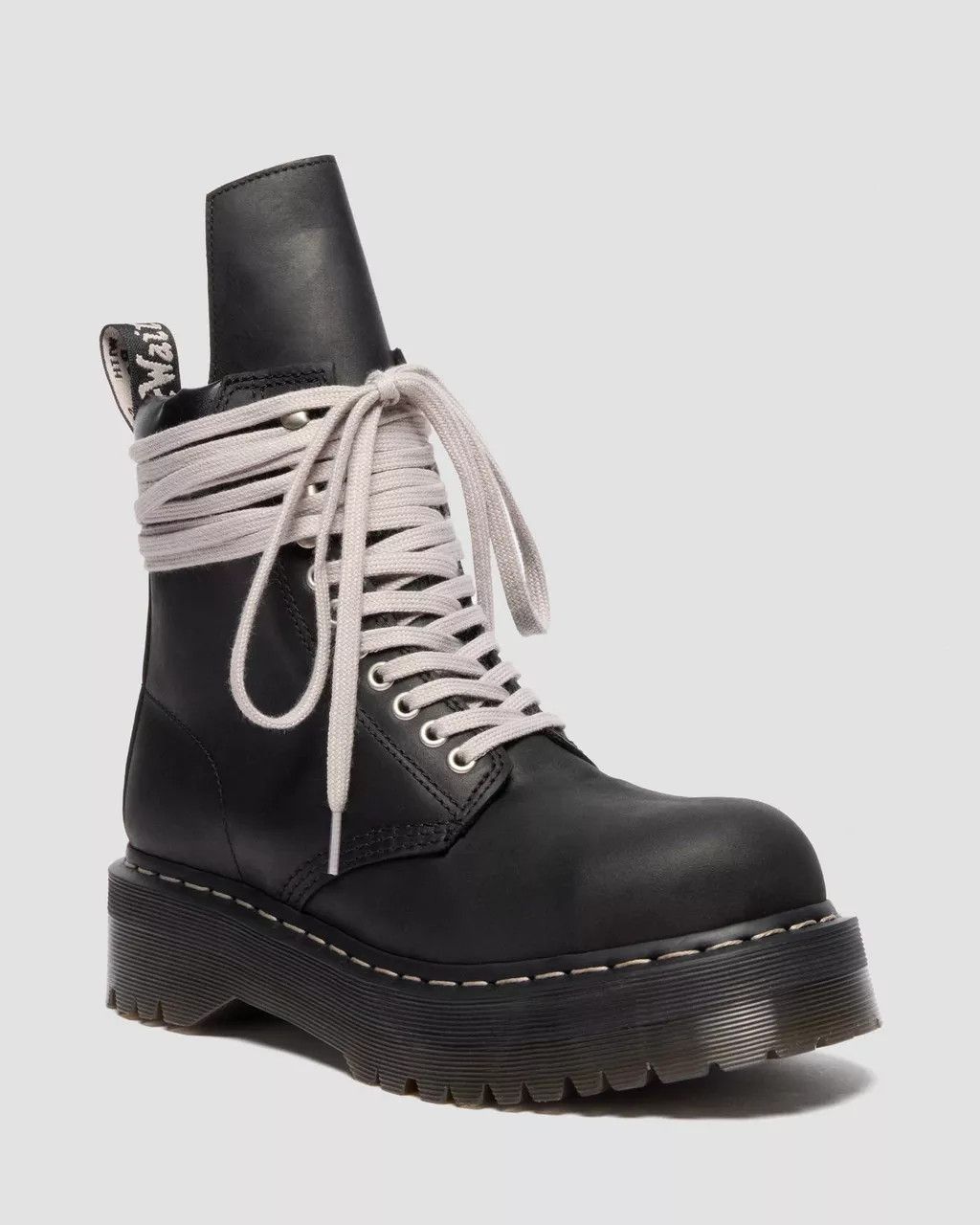 Dr. Martens × Rick Owens STEEL TOE QUAD Wraparound Lace Leather Platform Boots Size US 12 / EU 45 - 11 Thumbnail