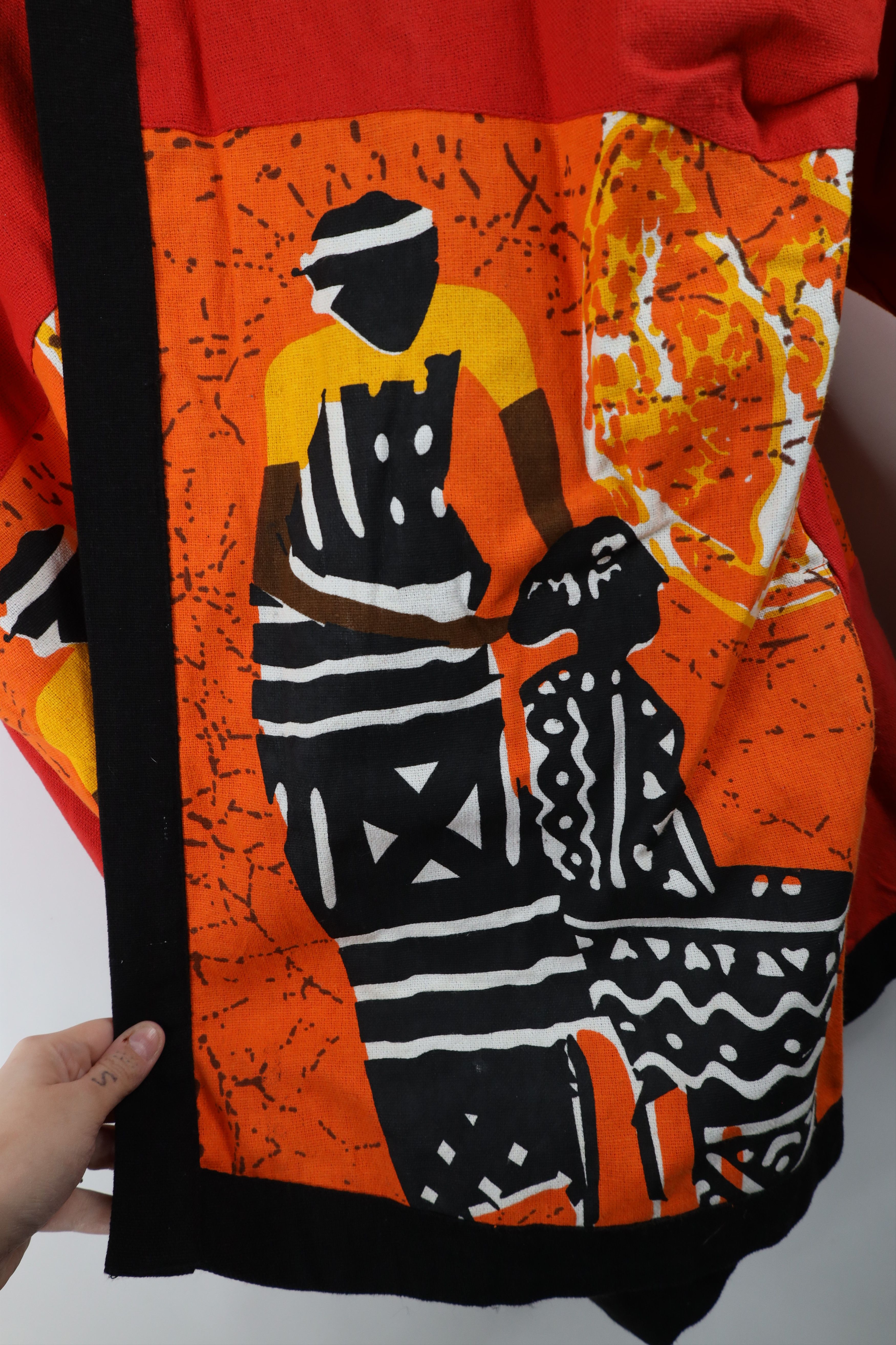 Vintage Vintage 90s Streetwear Art Open Front Jacket Cardigan Size 3XL / US 20-22 - 6 Thumbnail
