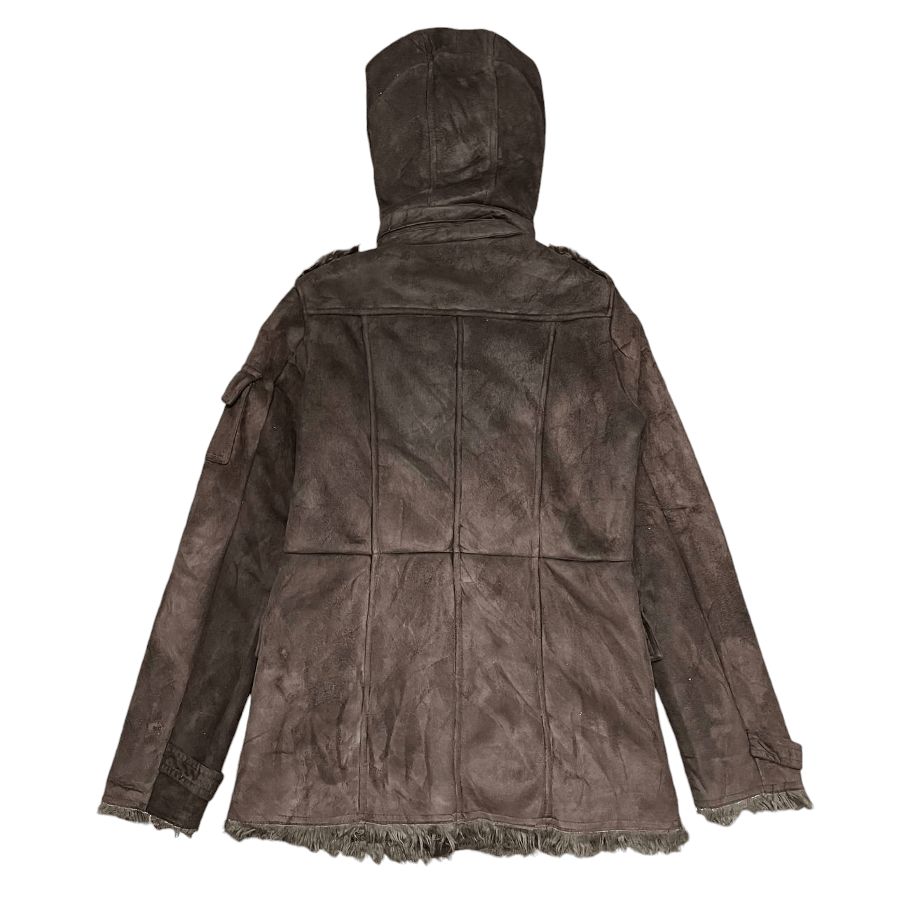 Japanese Brand Crazy Fur Egoist Hooded Coat Ifsixwasnine lgb style Size US S / EU 44-46 / 1 - 12 Thumbnail