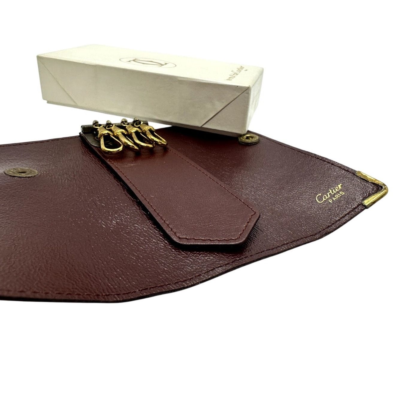 Cartier CARTIER Vintage Leather Key Case/HolderRARE box&dustbag EUC Size ONE SIZE - 5 Thumbnail