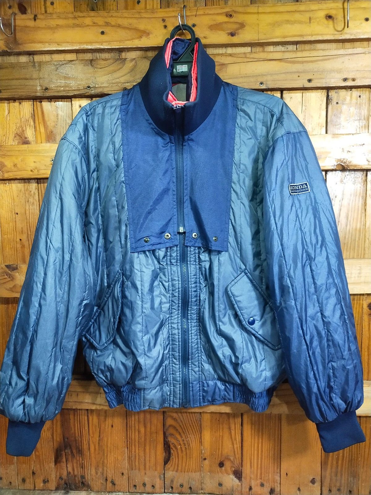 Honda × Vintage Vintage 90s Honda Racing Team Reversible Zipper Jacket Size US L / EU 52-54 / 3 - 7 Thumbnail
