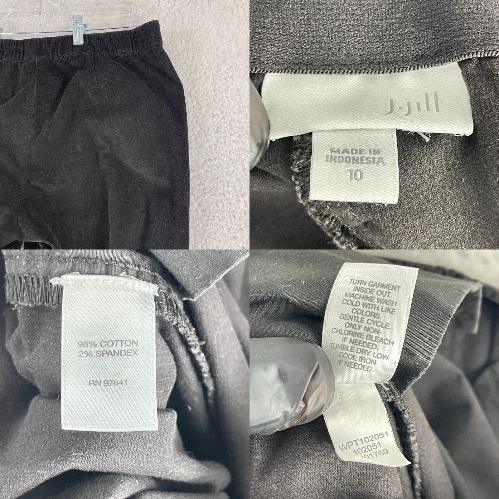 J. Jill J. Jill Pants Womens Size 10 Brown Corduroy Pull On Straight Leg Mid-Rise Casual Size 32" / US 10 / IT 46 - 8 Thumbnail