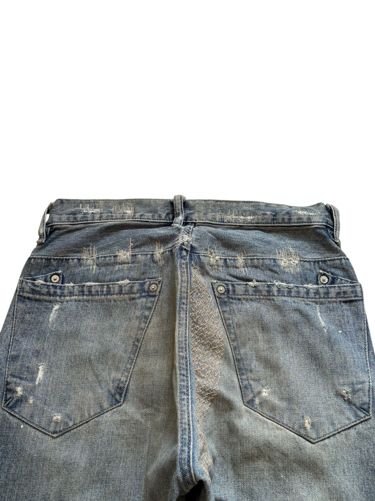 Japanese Brand Vintage Japanese Brand Selvedge Mud Wash Distressed Jeans Size US 30 / EU 46 - 8 Thumbnail