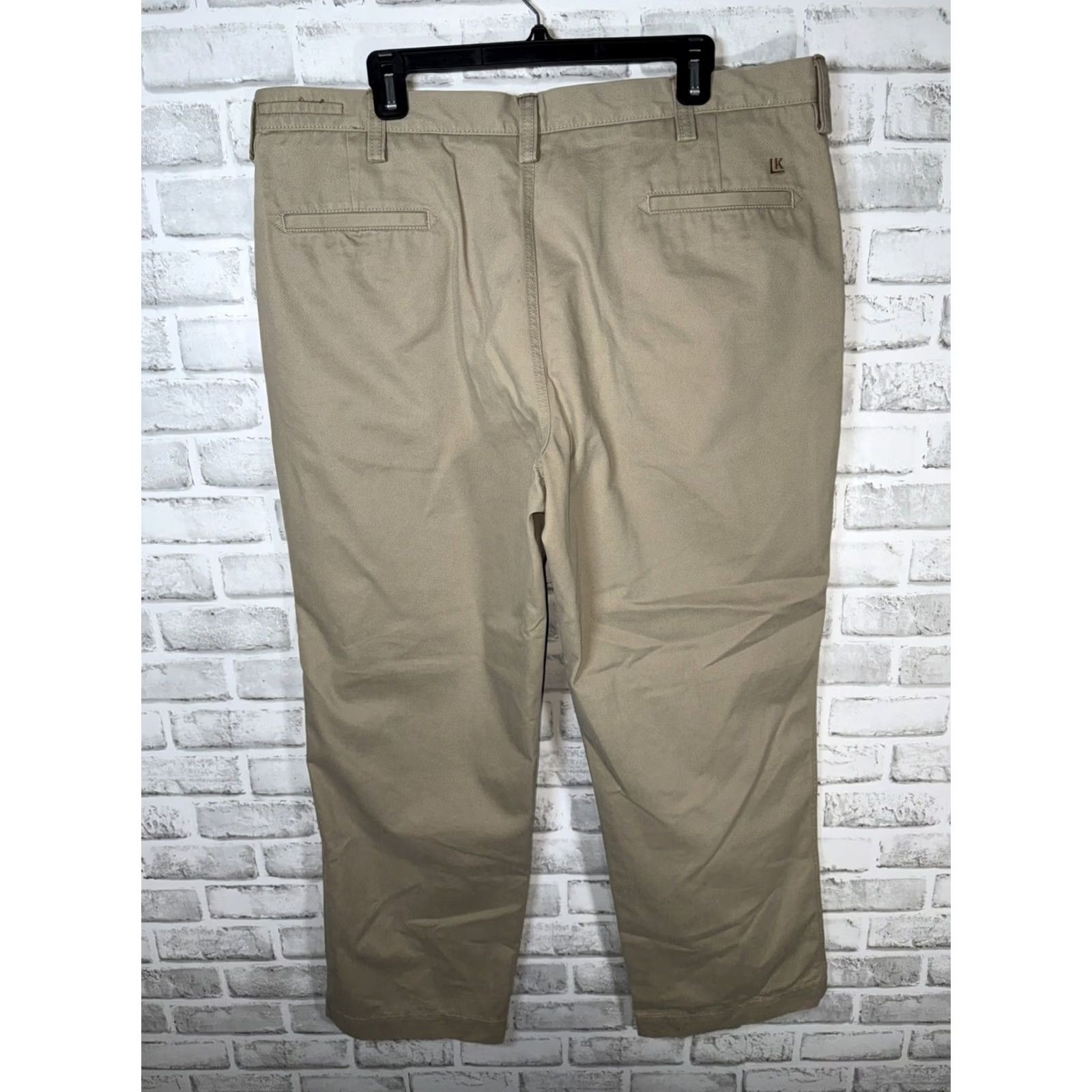 Haggar Life Haggar Chino Pants Striped Beige 40x30 NWT Slim Straight Men's Trousers Size US 40 / EU 56 - 7 Thumbnail