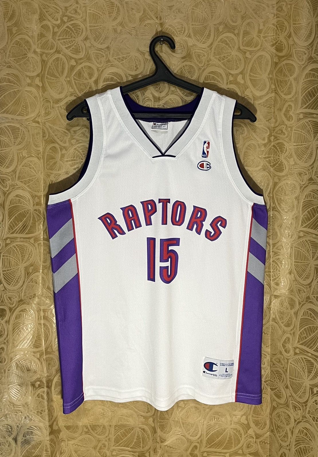 Champion NBA Raptors Carter #15 jersey Size US L / EU 52-54 / 3 - 1 Thumbnail