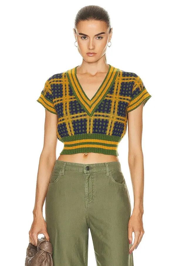 Marni o1y1125 V-neck Sweater in Multicolor Size XS / US 0-2 / IT 36-38 - 1 Thumbnail