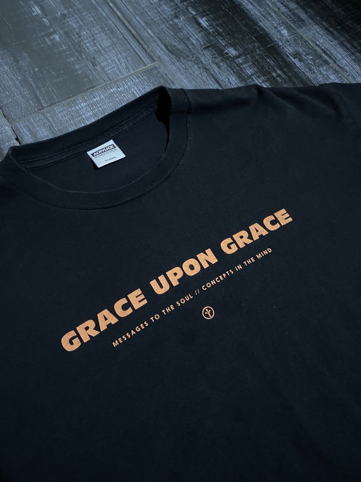 Other Black and orange Grace Upon Grace streetwear tee Size US XL / EU 56 / 4 - 2 Thumbnail