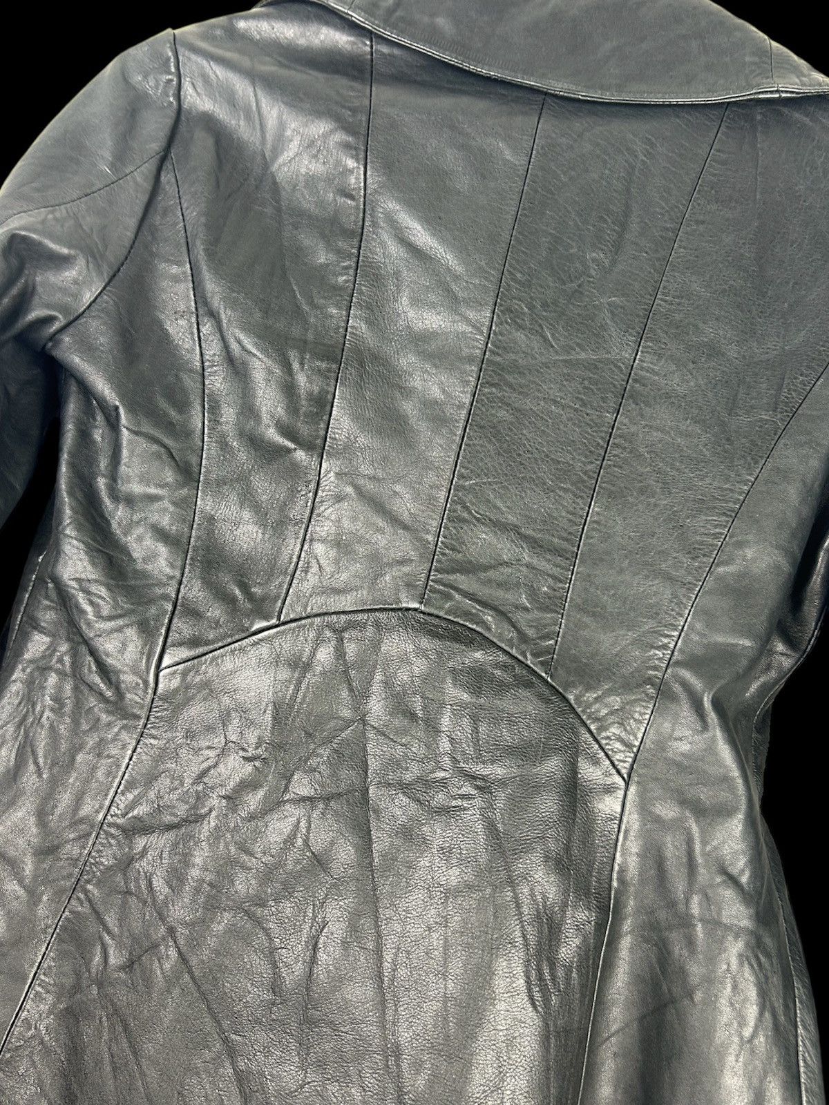 Yasuyuki Ishii Yasuyuki Ishii 90’s Asymmetric Double Leather Coat Size US S / EU 44-46 / 1 - 6 Thumbnail