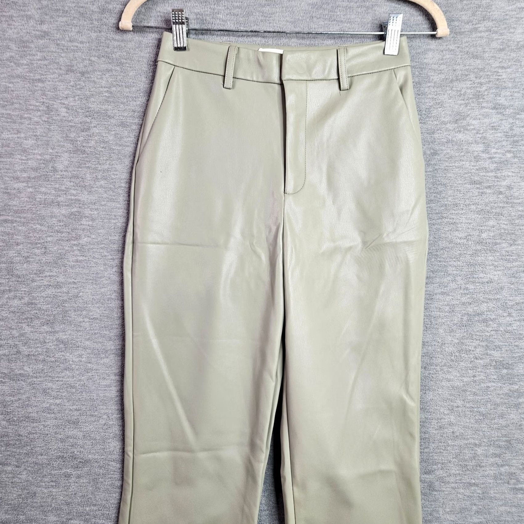 Supreme Supre Women's Pants Straight Silver leather NEW Size 6 Casual Vintage? (Note: "Vintage" not applicable) Size 28" / US 6 / IT 42 - 5 Thumbnail