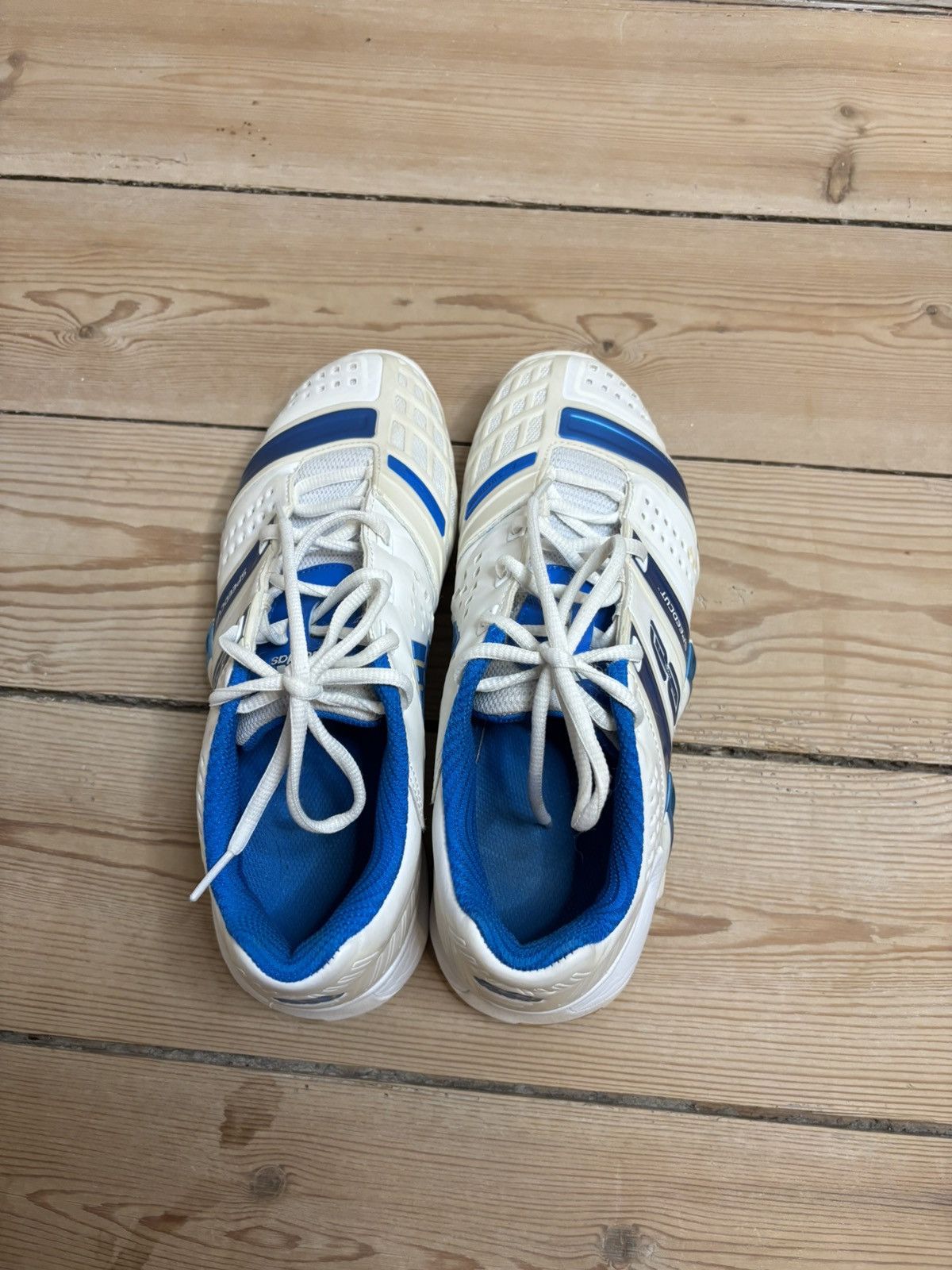 Adidas Adidas Barricade IV “Speedcut” White / Blue (EU 40) Size US 7.5 / EU 40-41 - 5 Thumbnail
