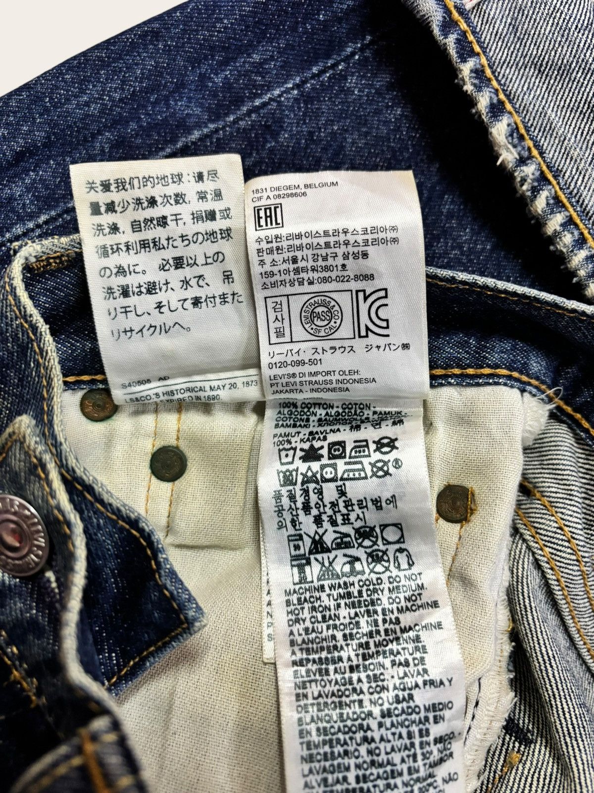 Levi's 90s Levis Lot 501 Big E Selvedge Jeans Size US 30 / EU 46 - 15 Thumbnail