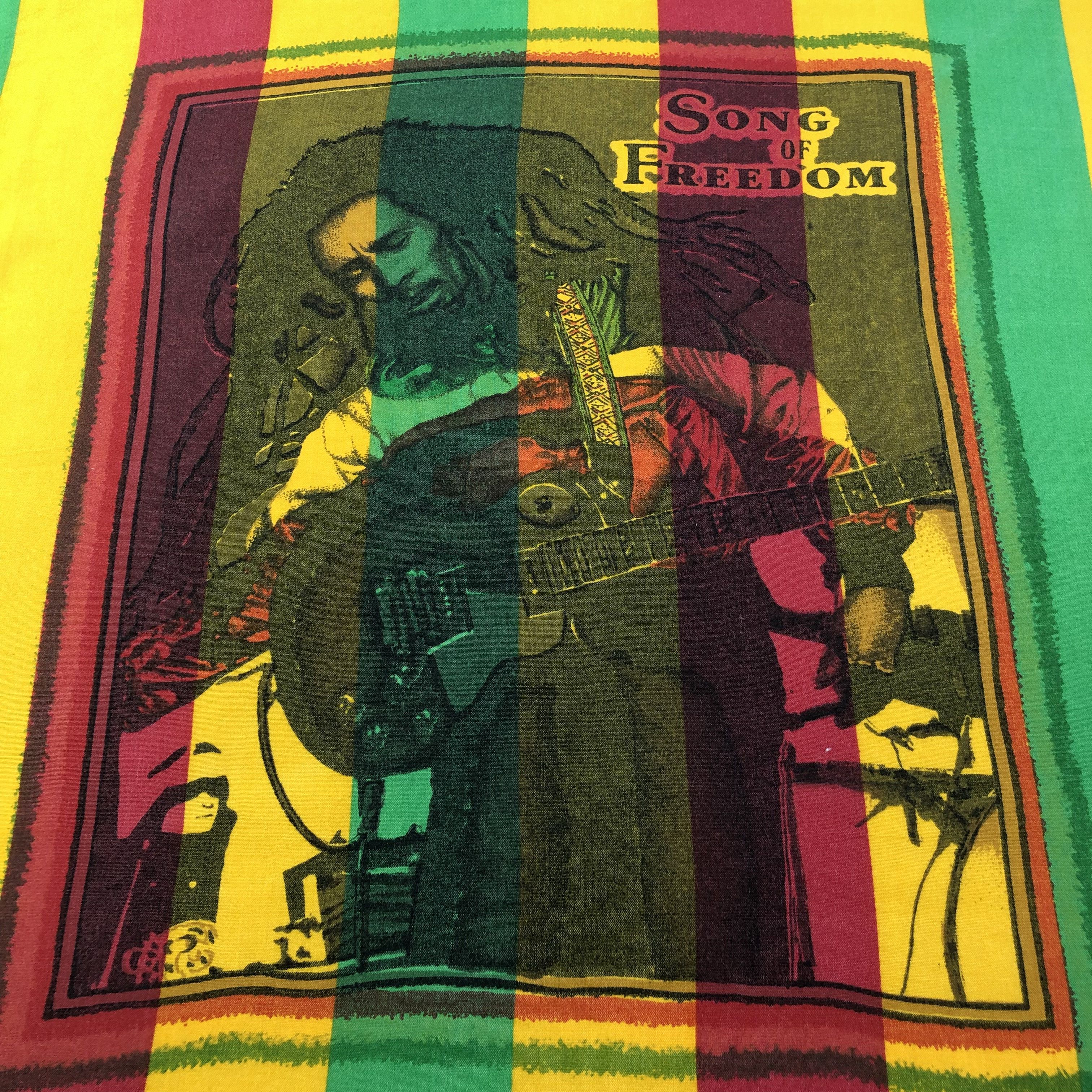 Bob Marley Bob Marley Rasta Handkerchief Neckerchief Bandana H1475 Size ONE SIZE - 3 Thumbnail