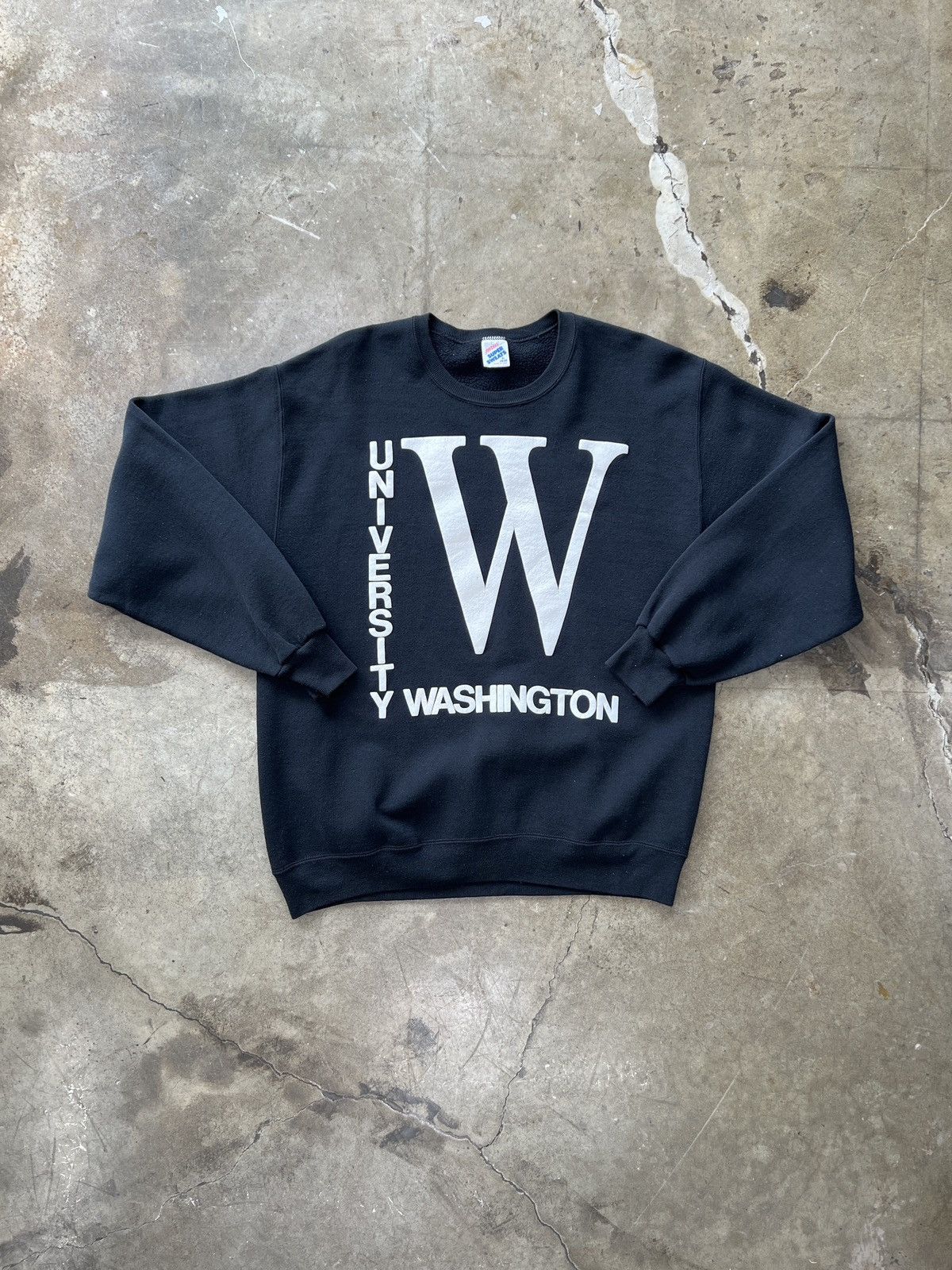 NCAA × Vintage Vintage 90s University of Washington Crewneck XL Size US XL / EU 56 / 4 - 2 Thumbnail
