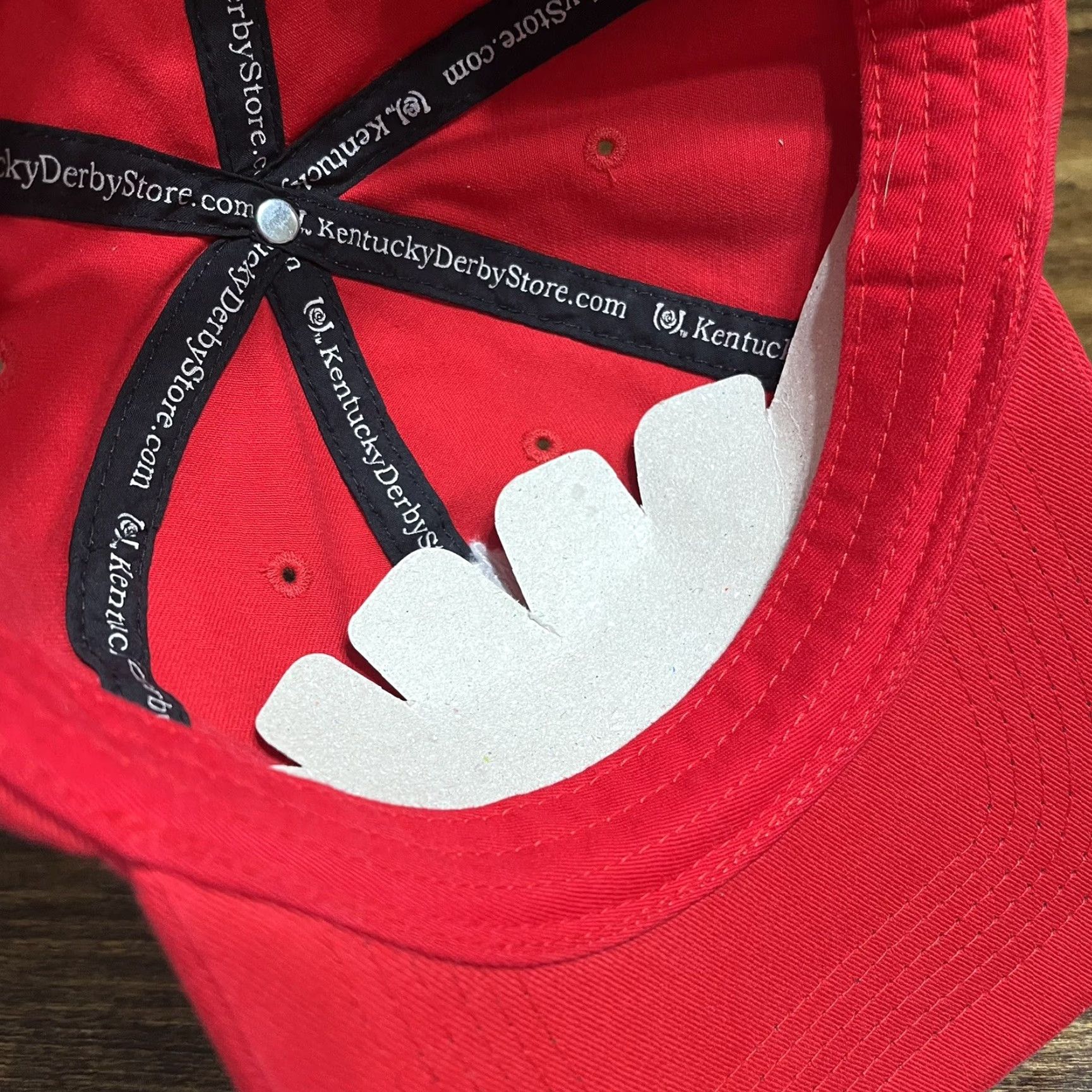 Vintage Main Gate Kentucky Derby Hat Cap Strap Men’s Red Cotton Embroidered Baseball Cap USA 90s Outdoor Adjustable One Size Mens Size ONE SIZE - 7 Thumbnail