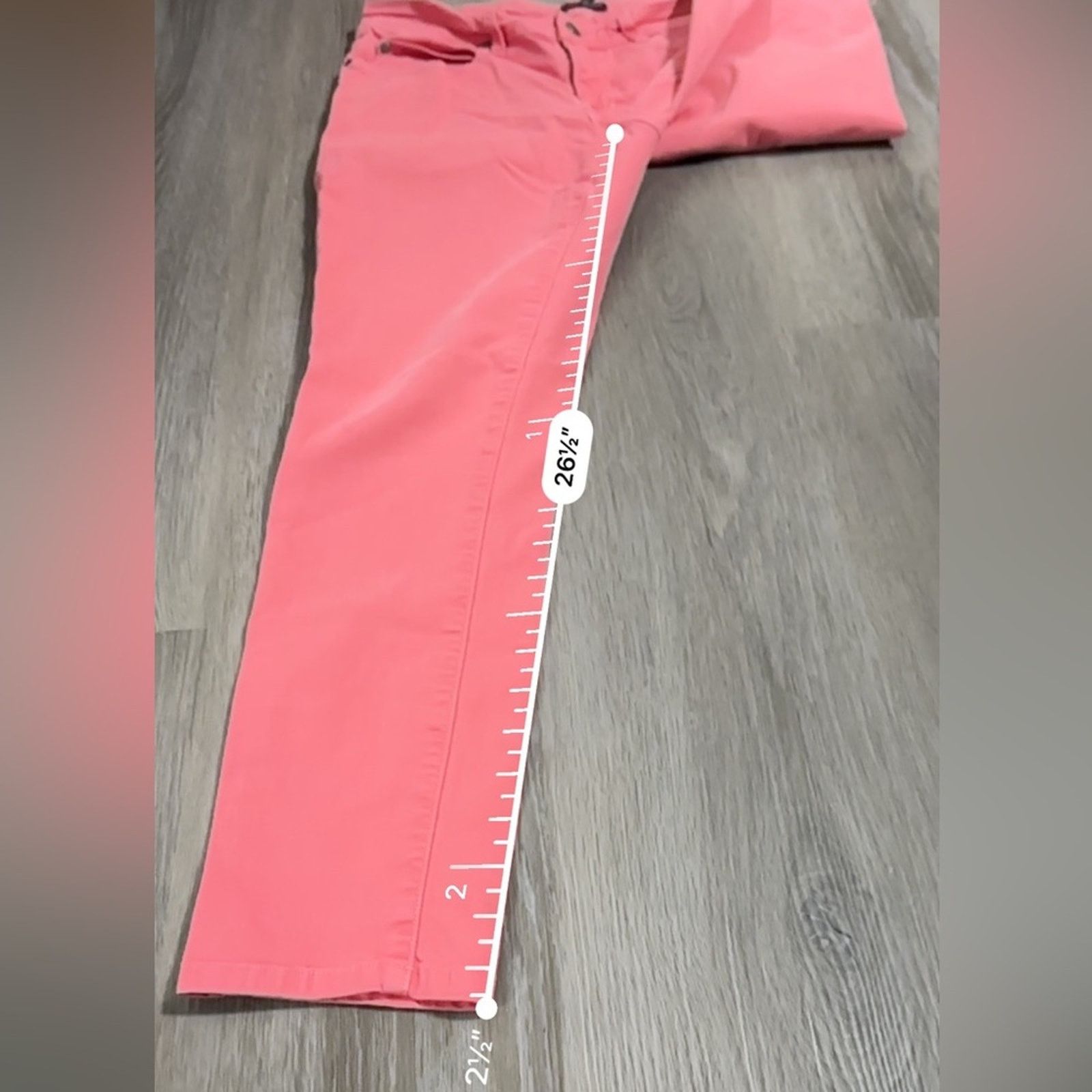 Eileen Fisher Eileen Fisher Barbiecore Pink Mid Rise Skinny Cropped Jeans Size 28" / US 6 / IT 42 - 10 Thumbnail